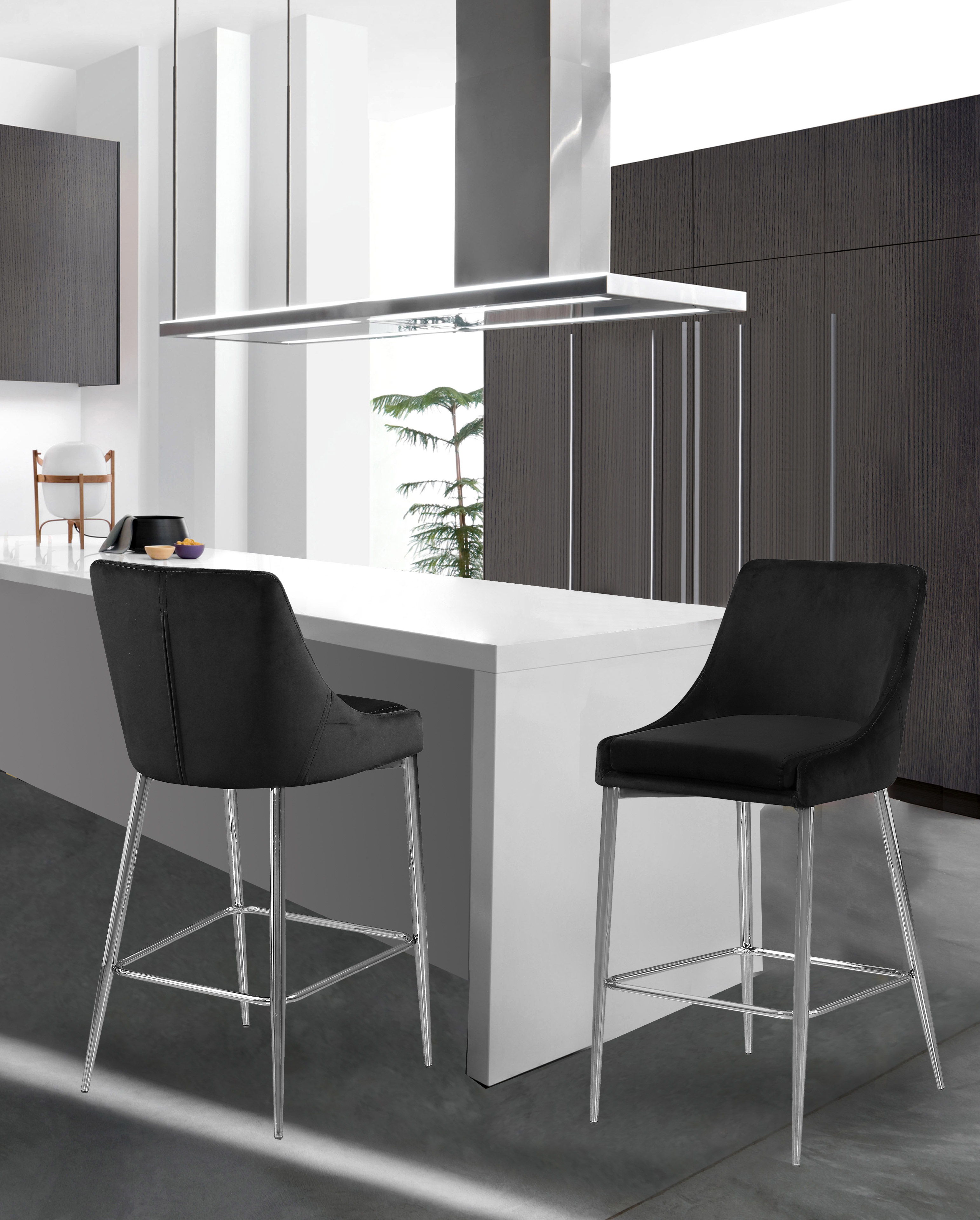 Karina - Stool (Set of 2) - Black