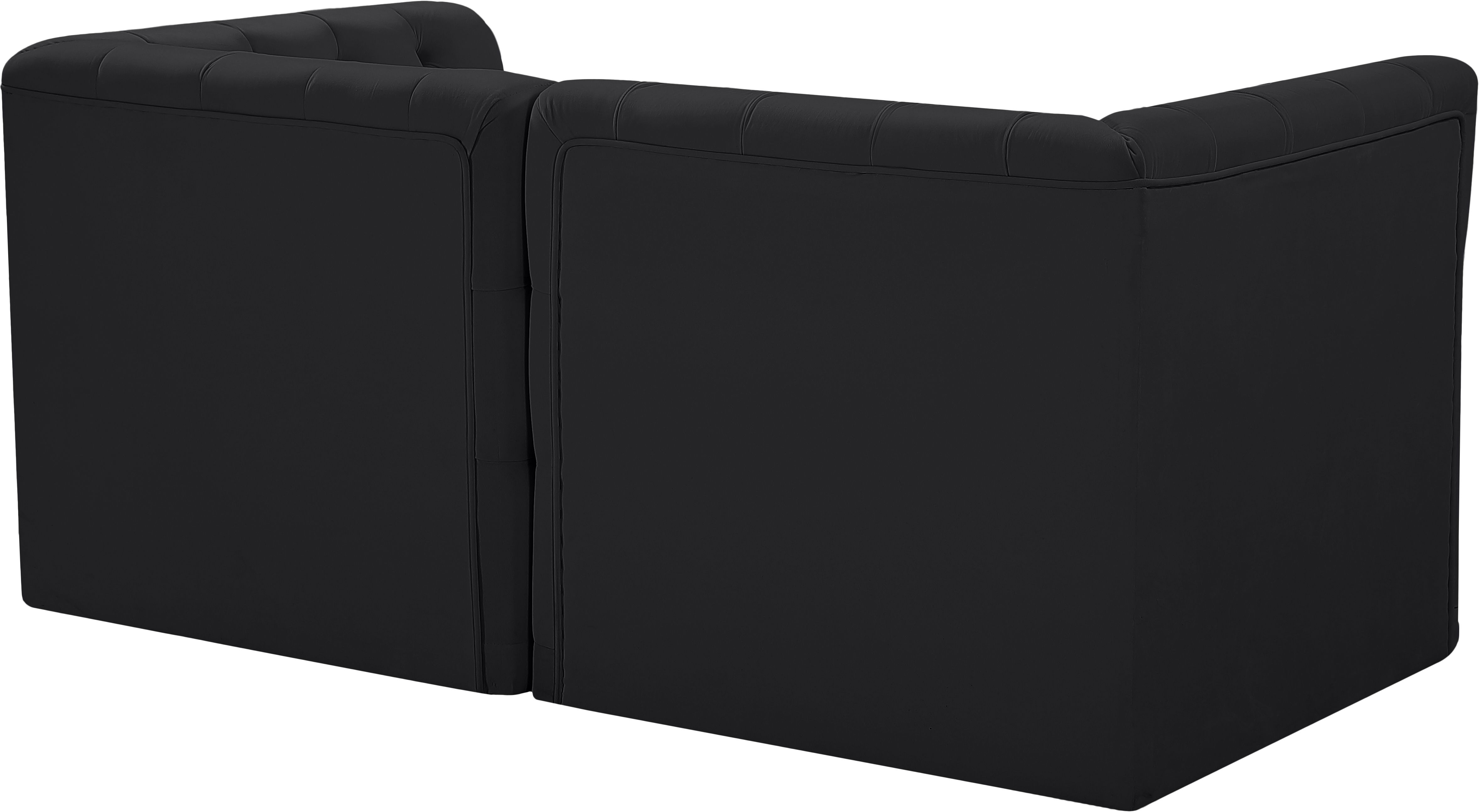 Tuft - 2 Piece Modular Sofa - Black