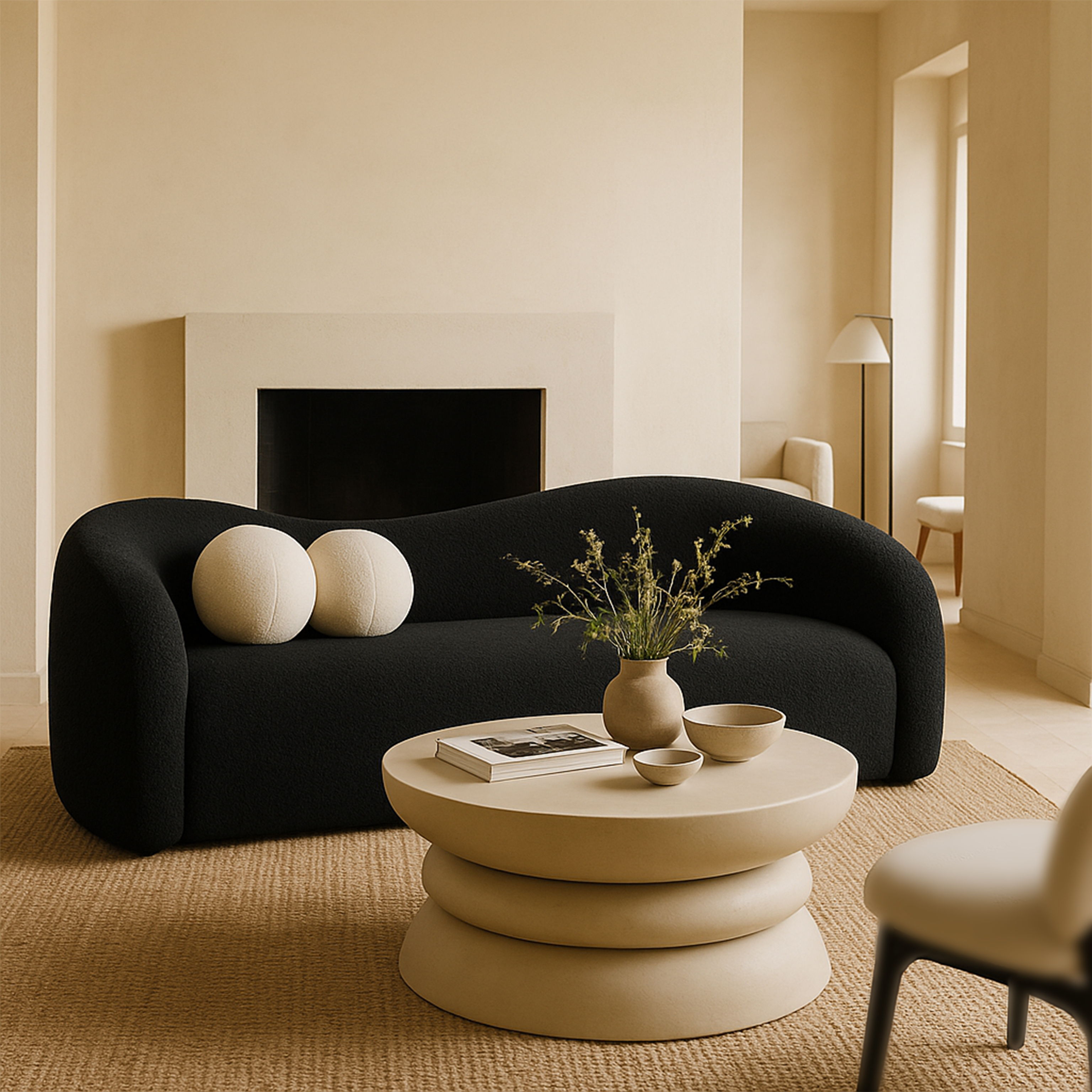 Collins - Aluminum Coffee Table - Cream