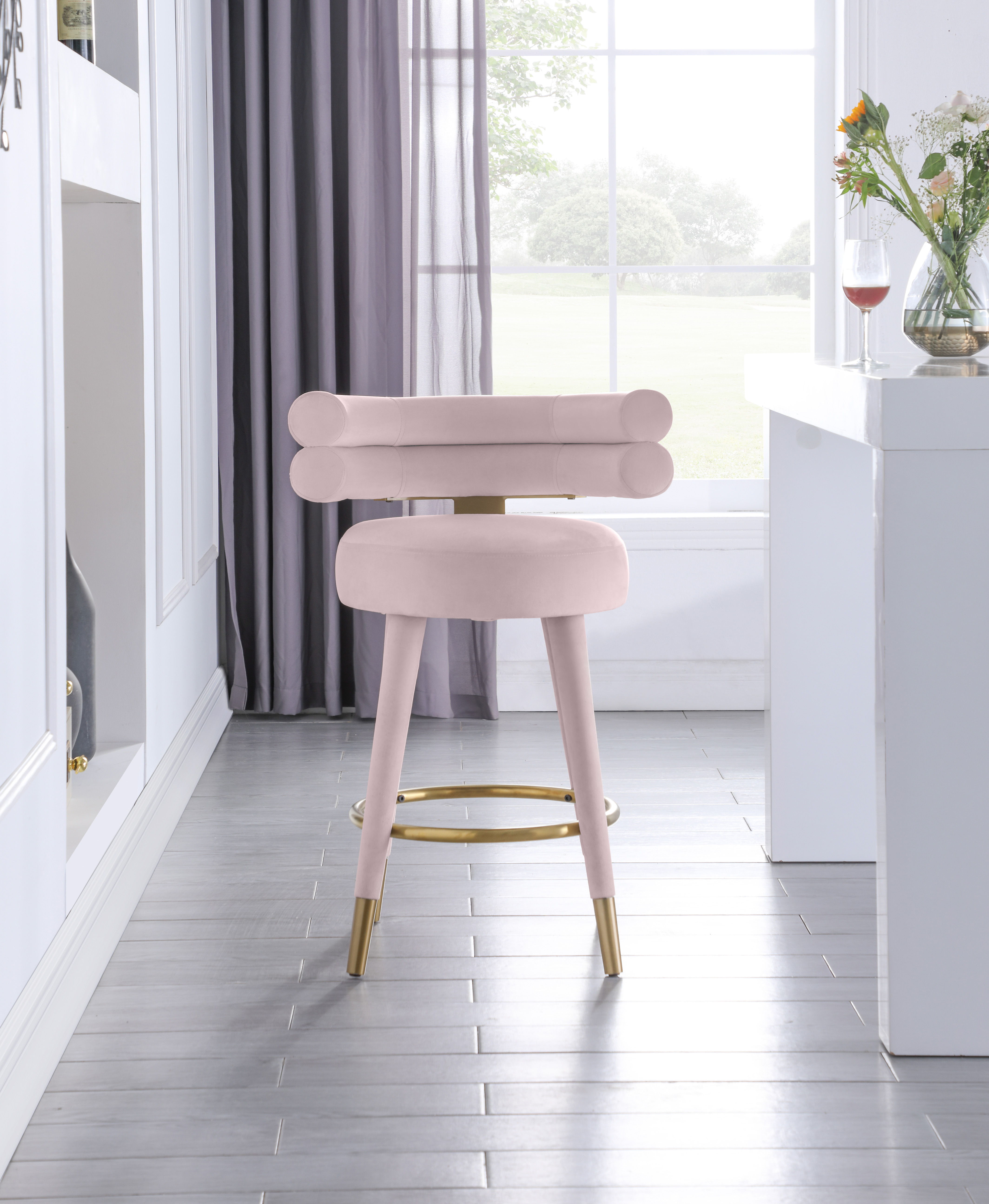 Fitzroy - Counter Stool (Set of 2) - Pink