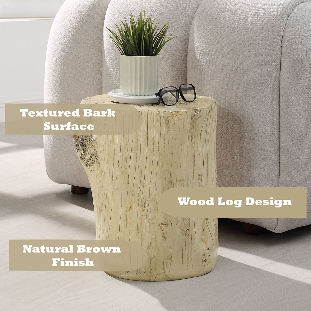 Gene - Accent Table - Natural Brown, light brown, view 5