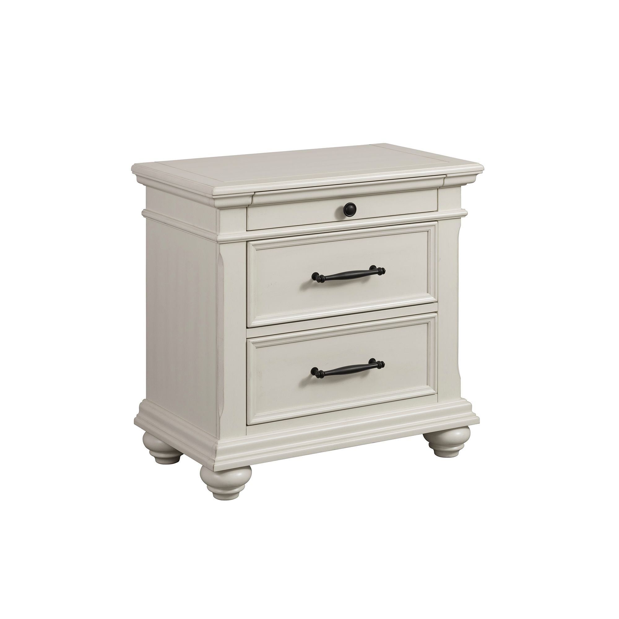 3-Drawer Nightstand With USB Ports
