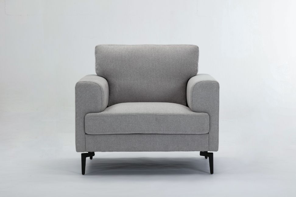 Kyrene - Chair - Light Gray Linen, light gray, view 4