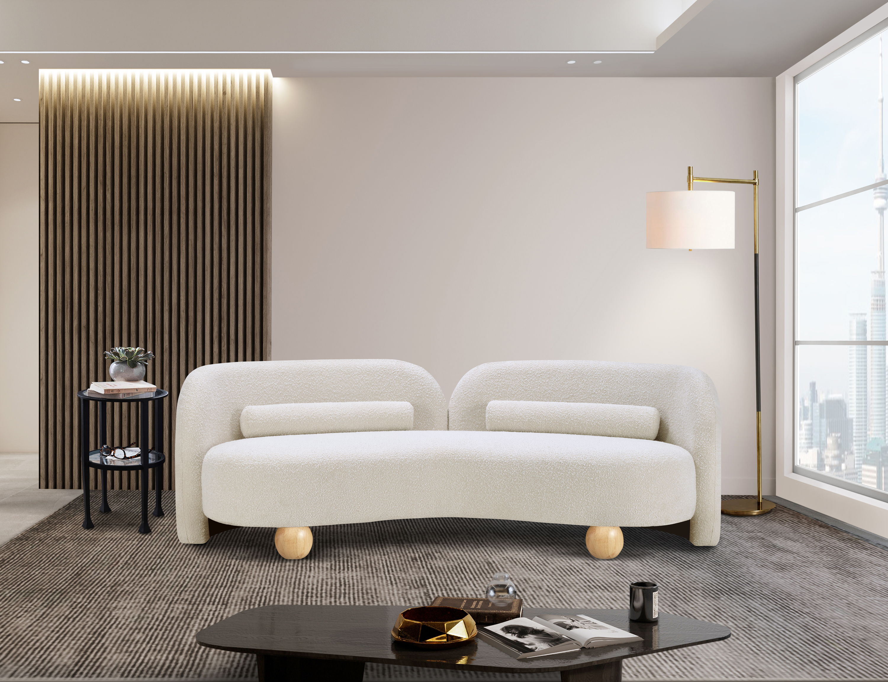 Daphne - Boucle Sofa - Cream
