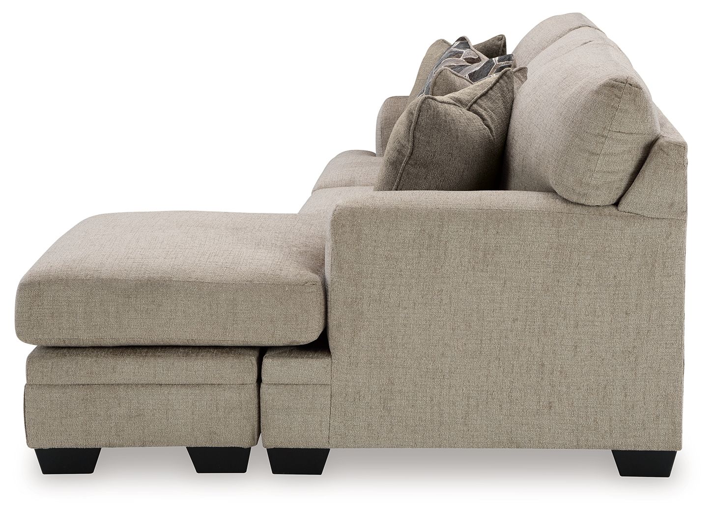 Ashley Furniture Stonemeade - Sofa Chaise - Taupe - Image 7