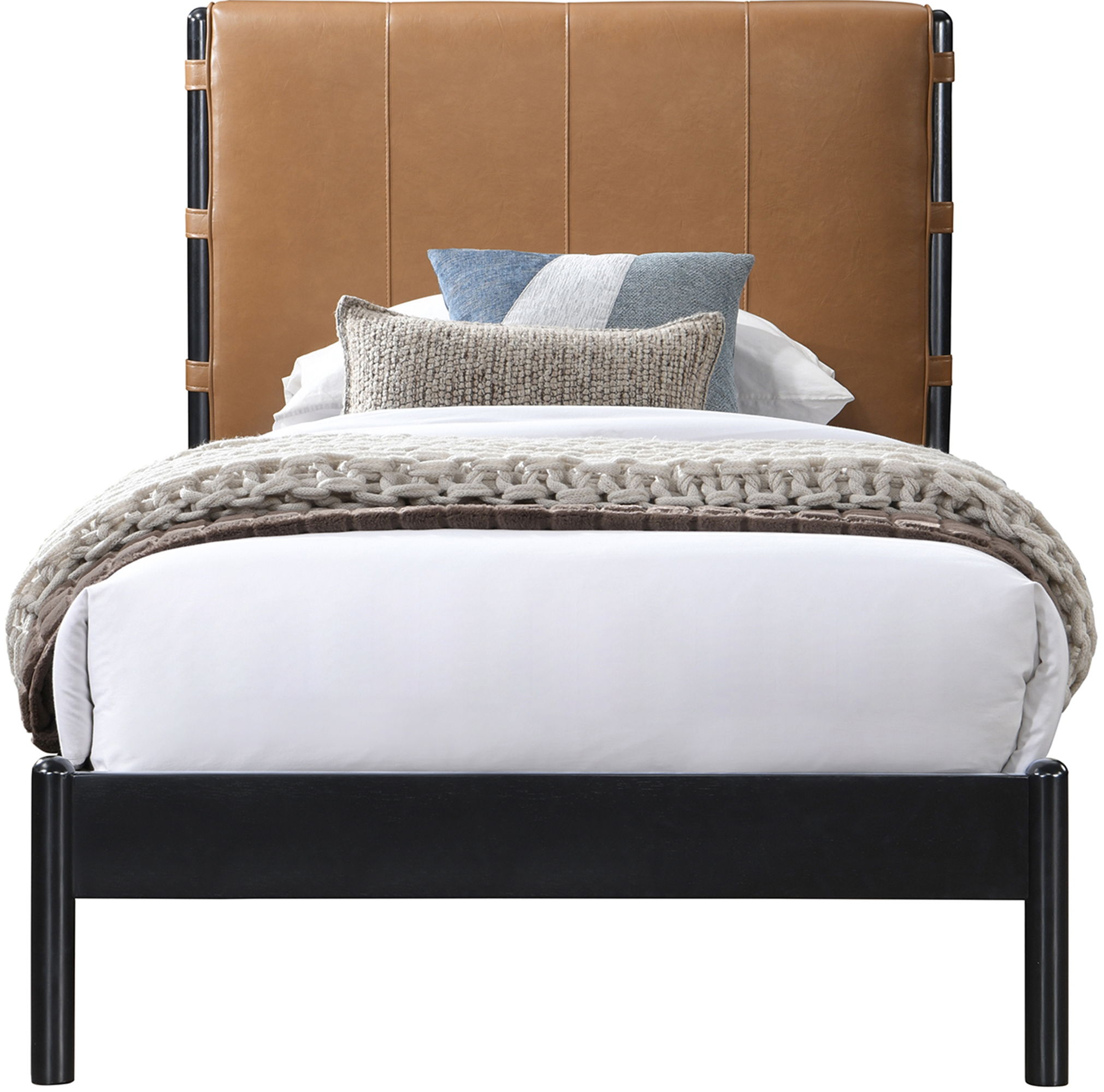 Abigail - Twin Bed - Cognac