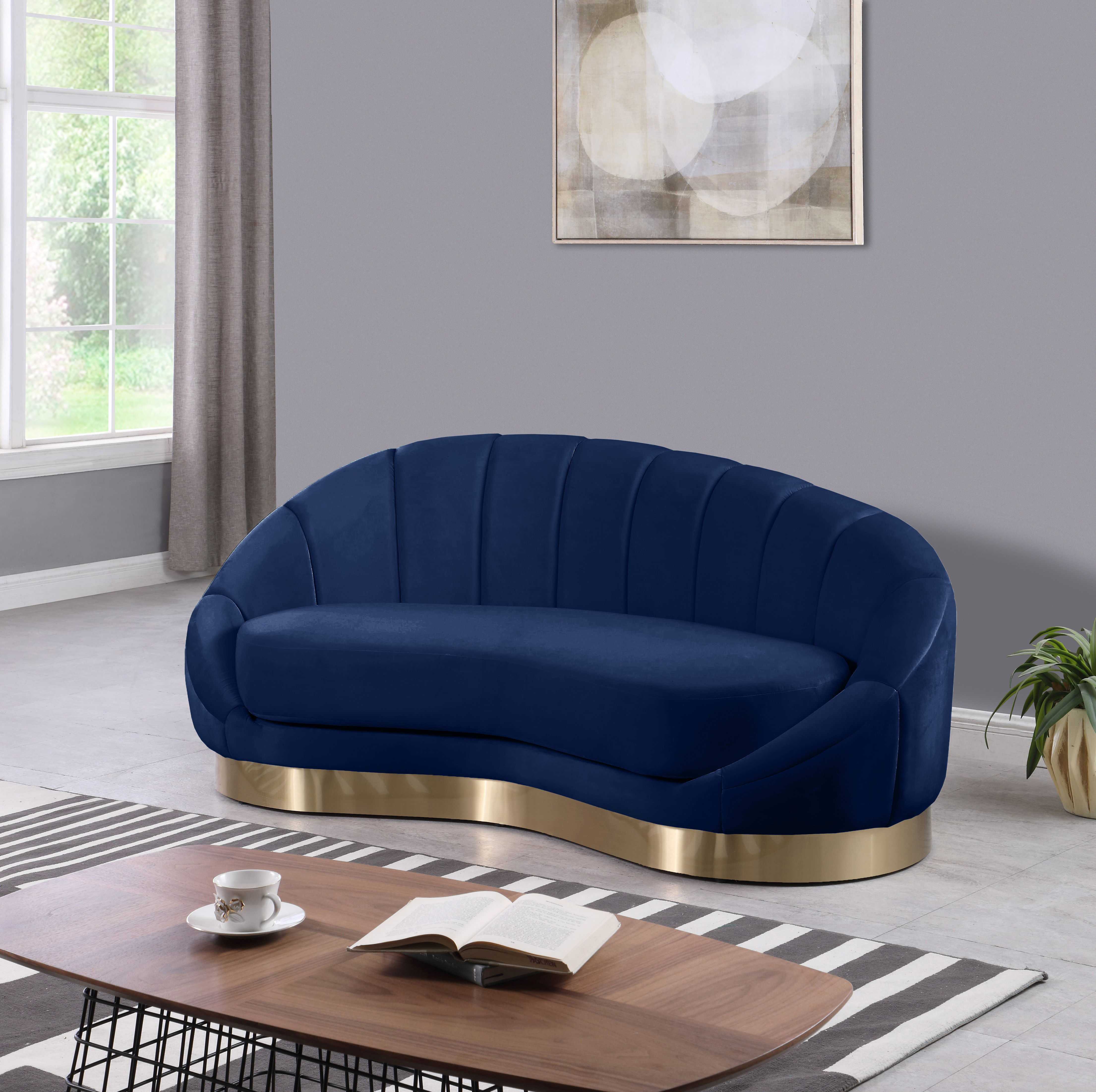 Shelly - Chaise - Navy