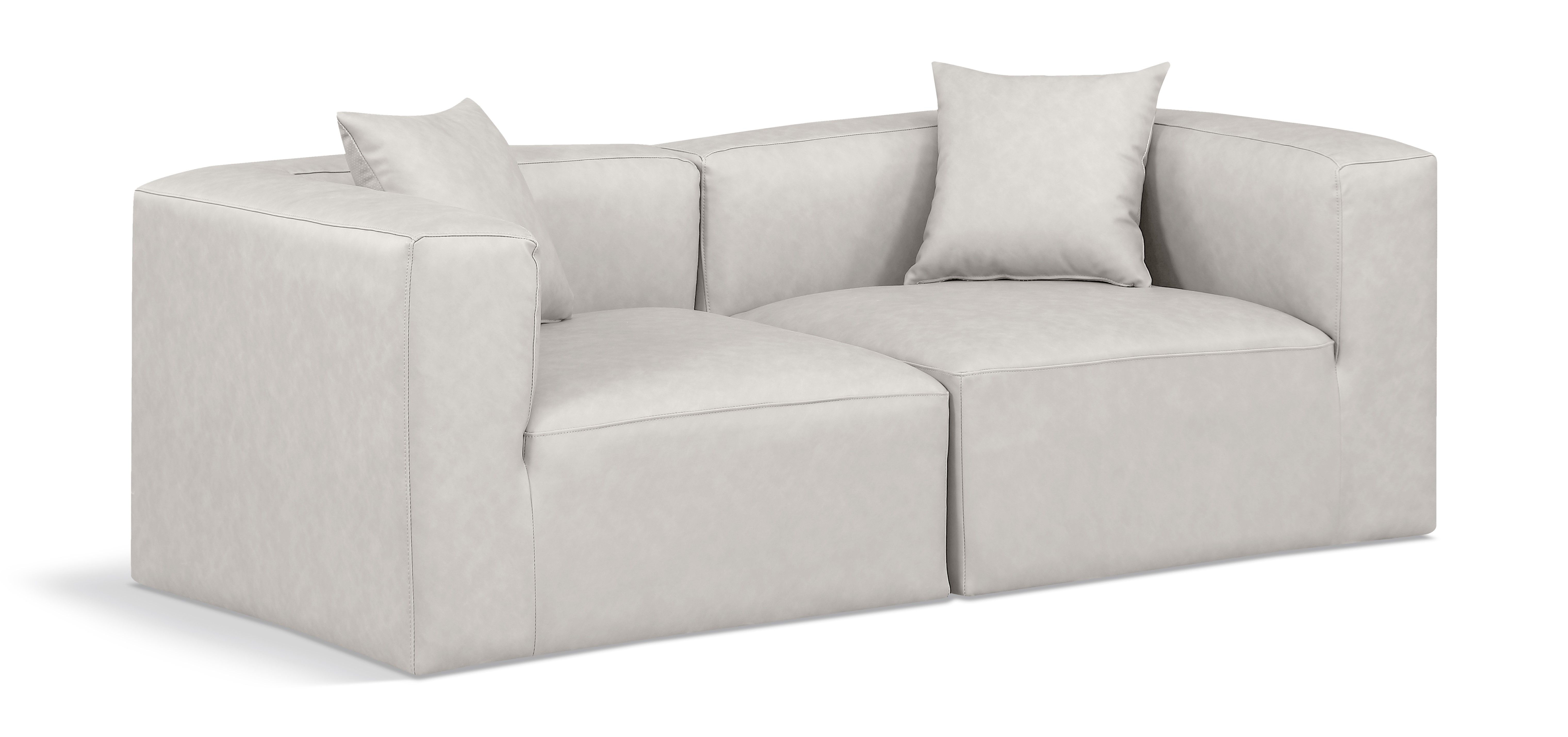 Cube - Modular 2 Seat Sofa - Cream