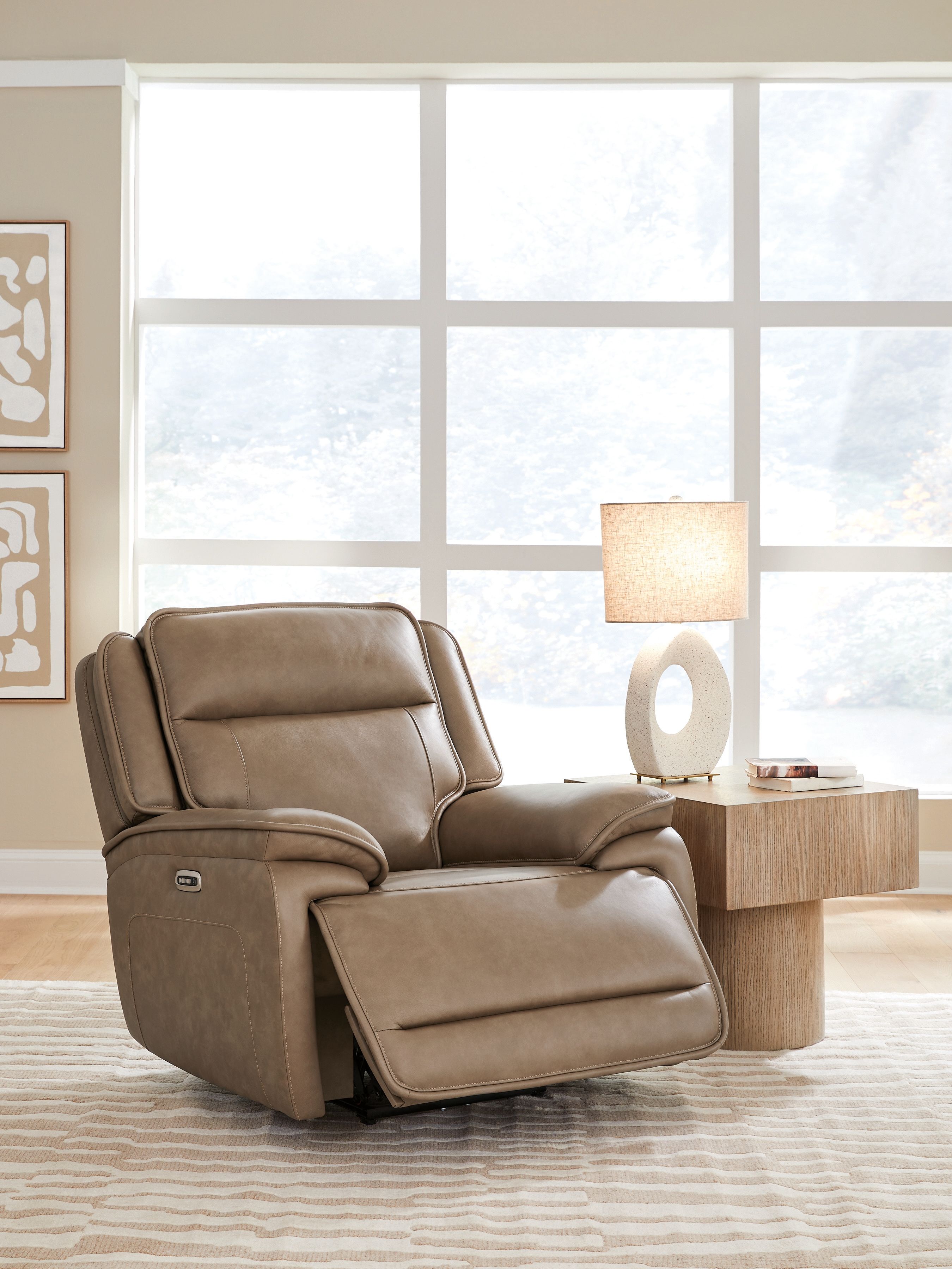 Ashley Furniture Glencroft - Power Recliner / Adjustable Headrest - Sahara - Image 8