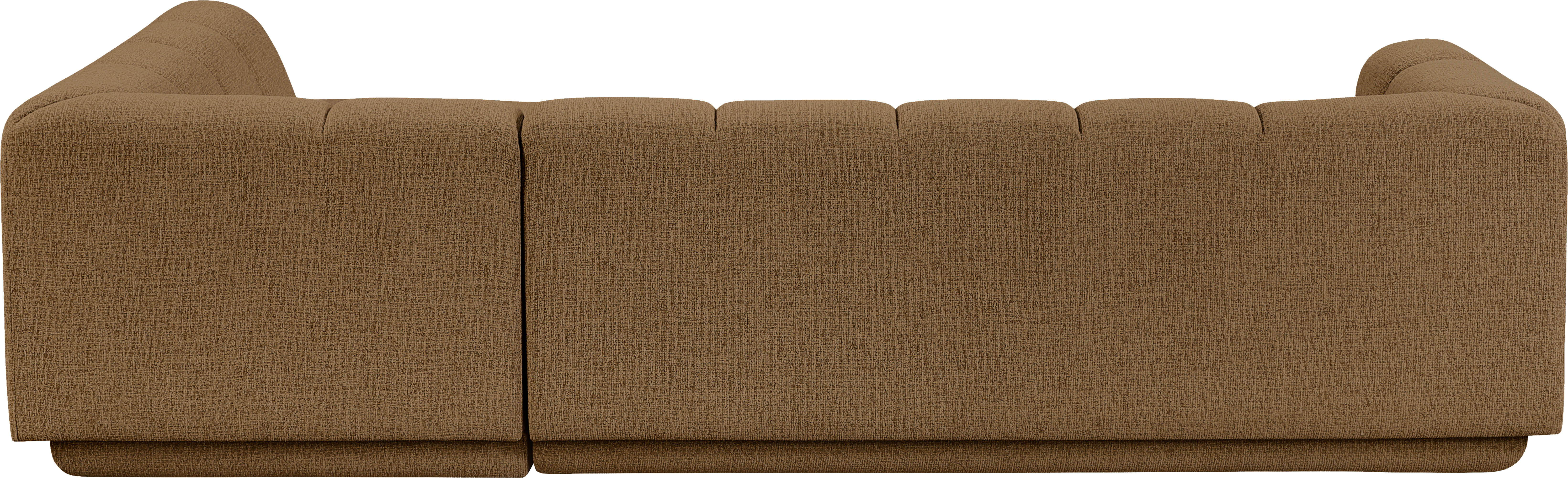 Modari - Fabric Upholstered 2 Piece RAF Modular Sectional - Brown