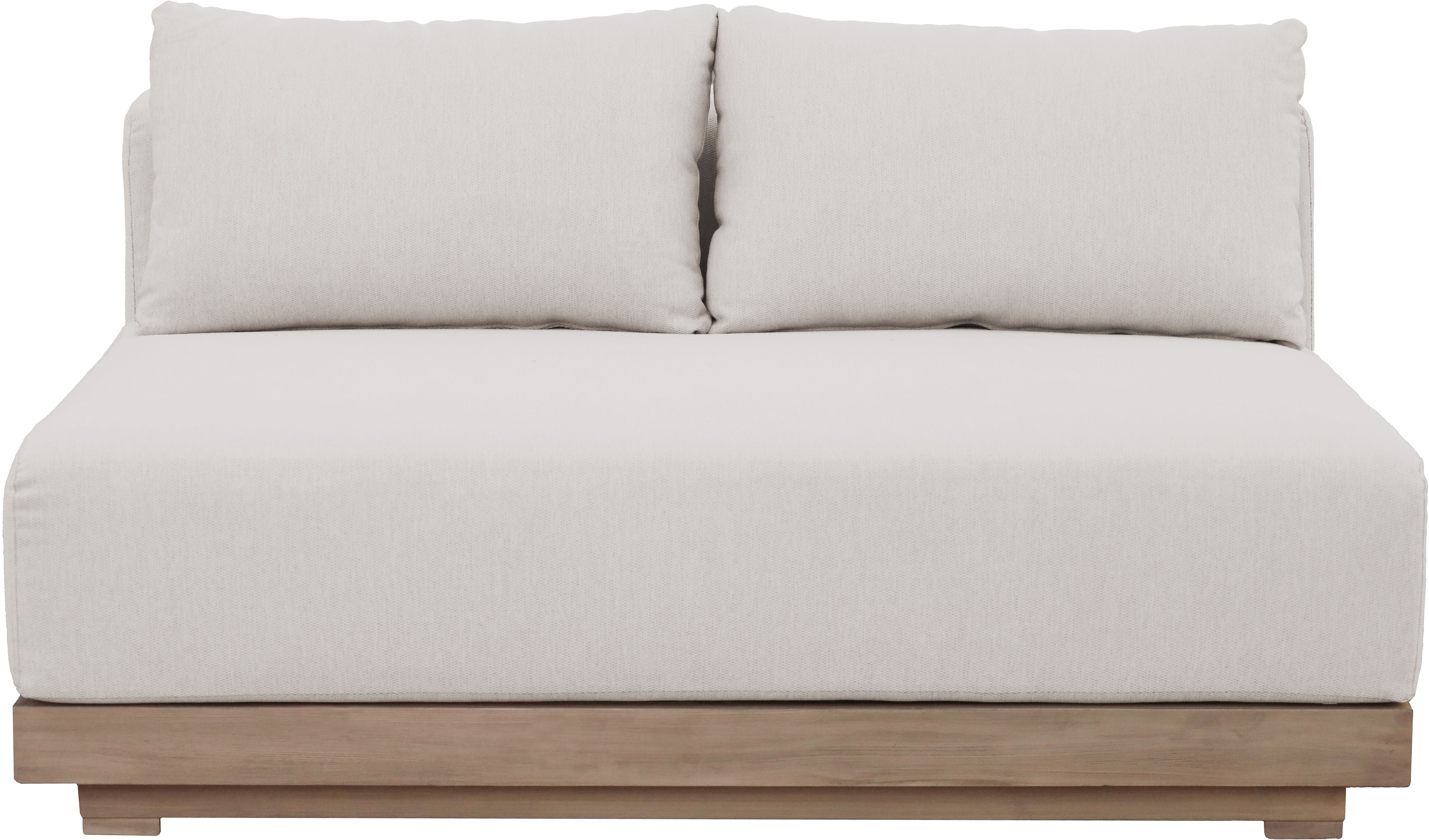 Solace - Olefin Performance Fabric Outdoor Patio Modular Loveseat - Cream