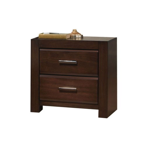 Oberreit - Nightstand - Walnut, dark brown