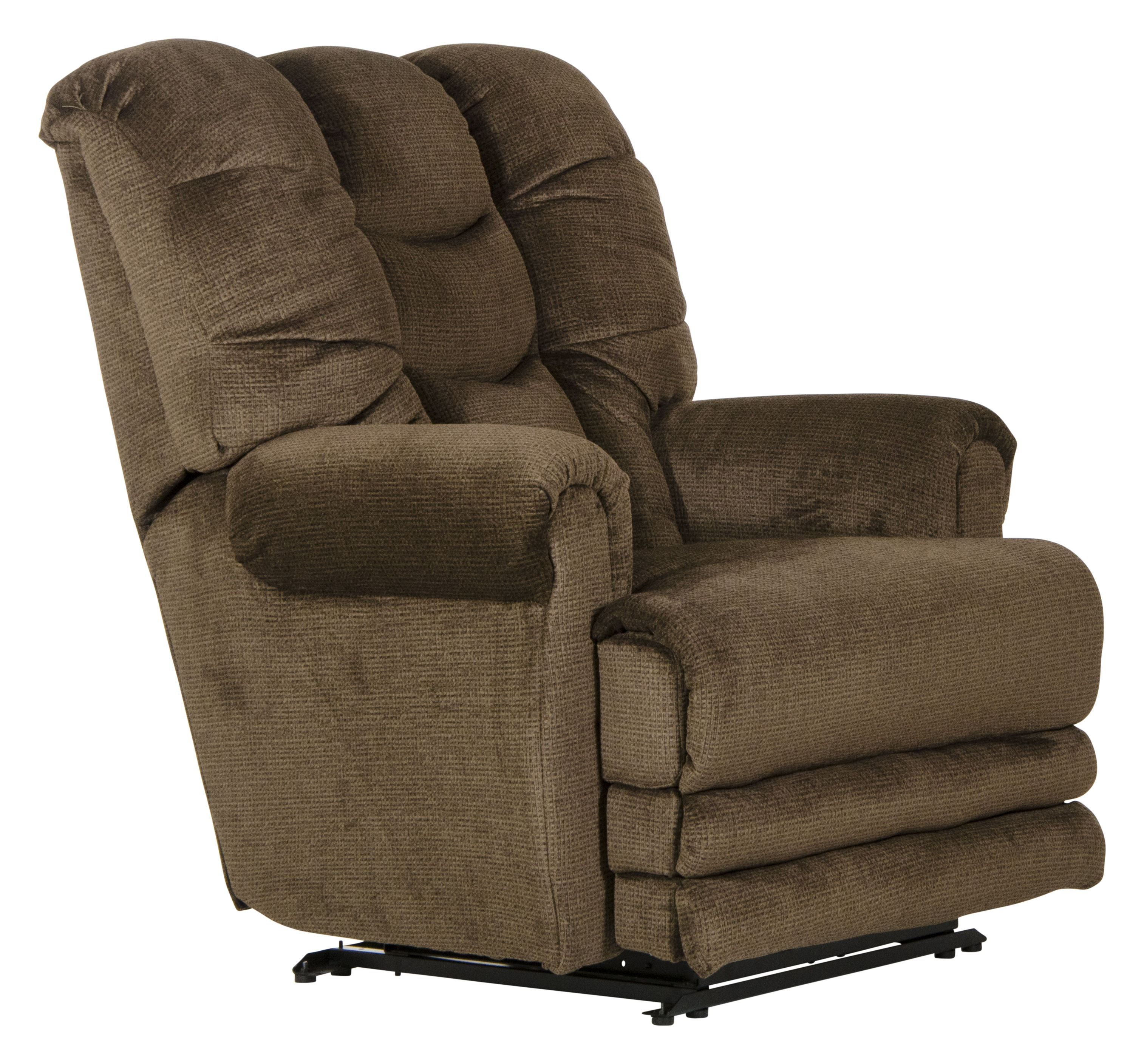 Malone - Power Lay Flat Recliner With Extended Ottoman - Truffle