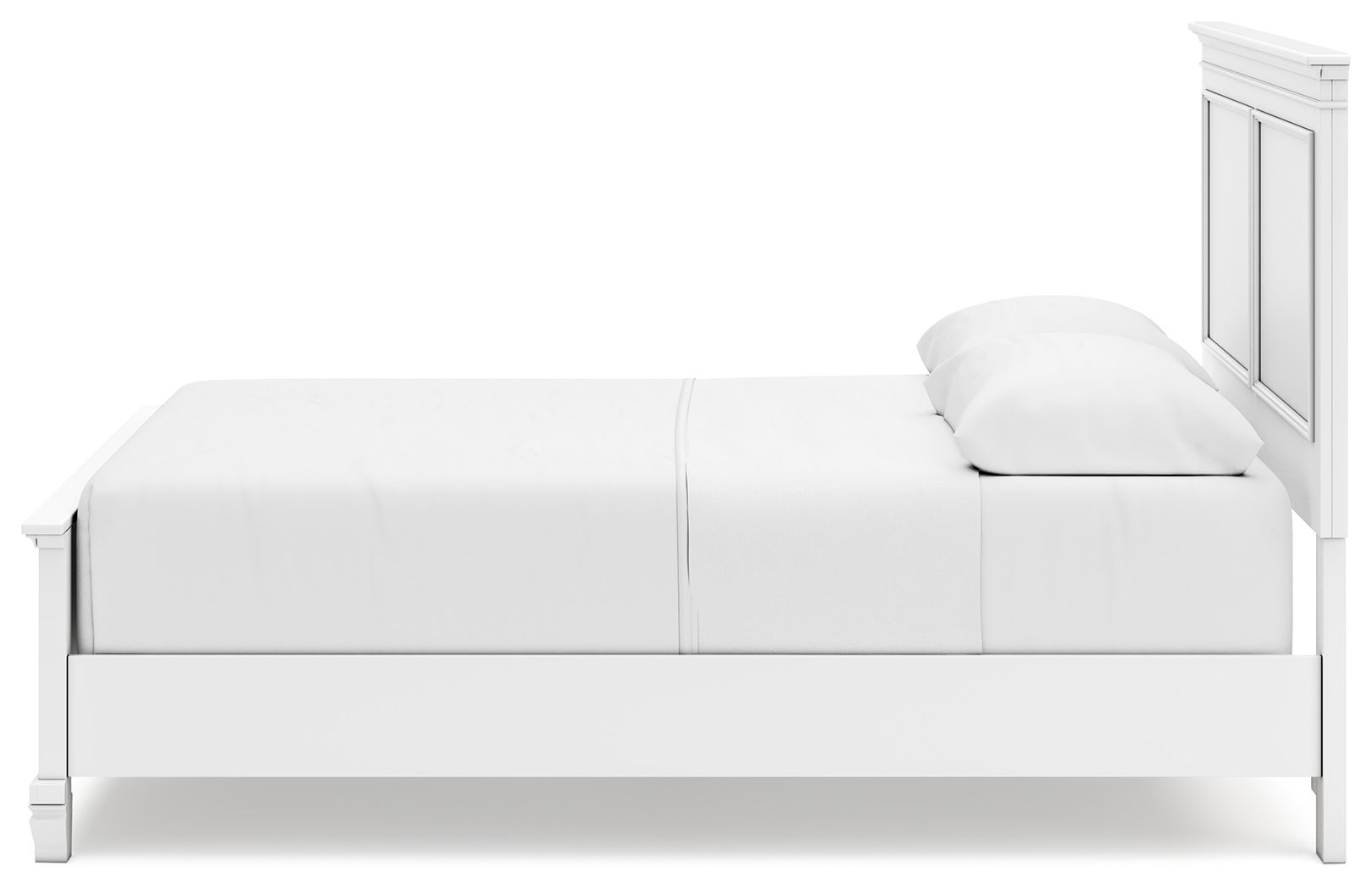 Ashley Furniture Fortman - Queen Panel Bed - White - Image 7