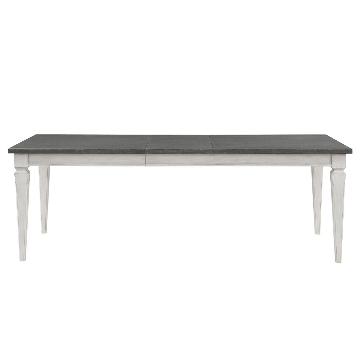 Katia - Dining Table With Leaf - Rustic Gray & Weathered White, white, view 7