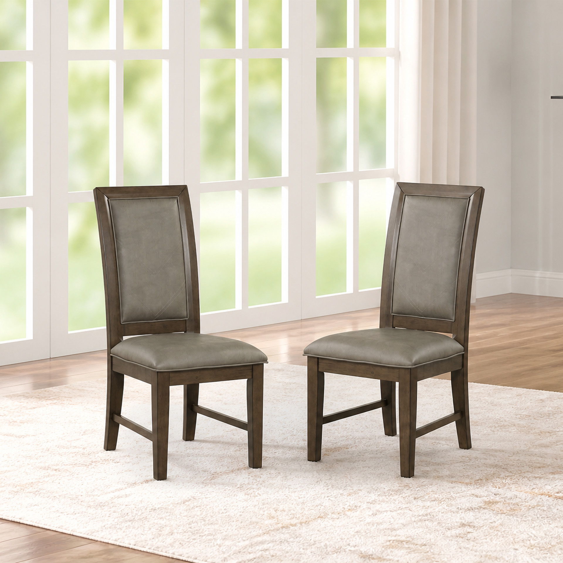 Cityscape - Dining Chair (Set of 2) - Dark Brown, dark brown