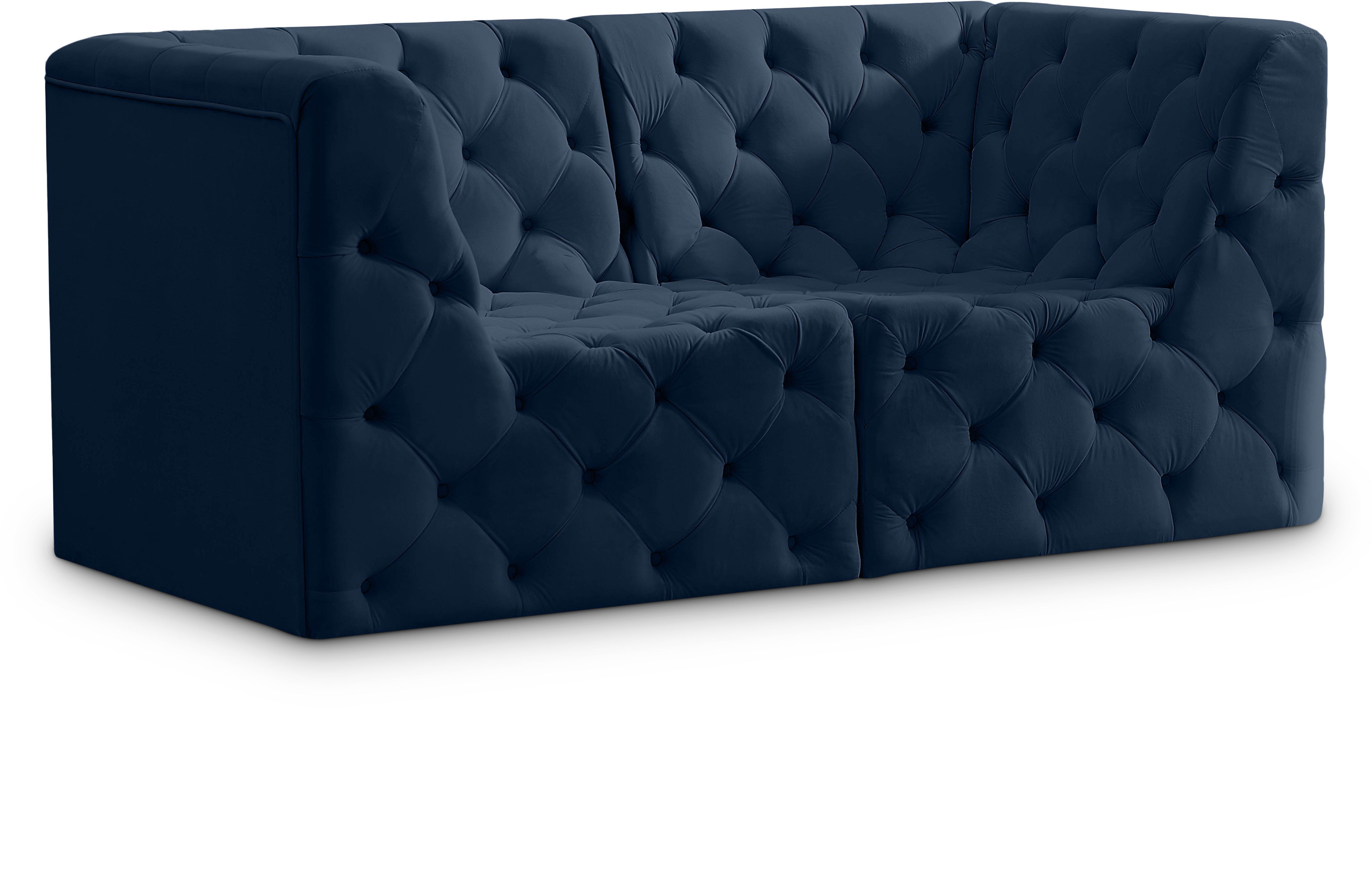 Tuft - 2 Seat Modular Sofa - Navy