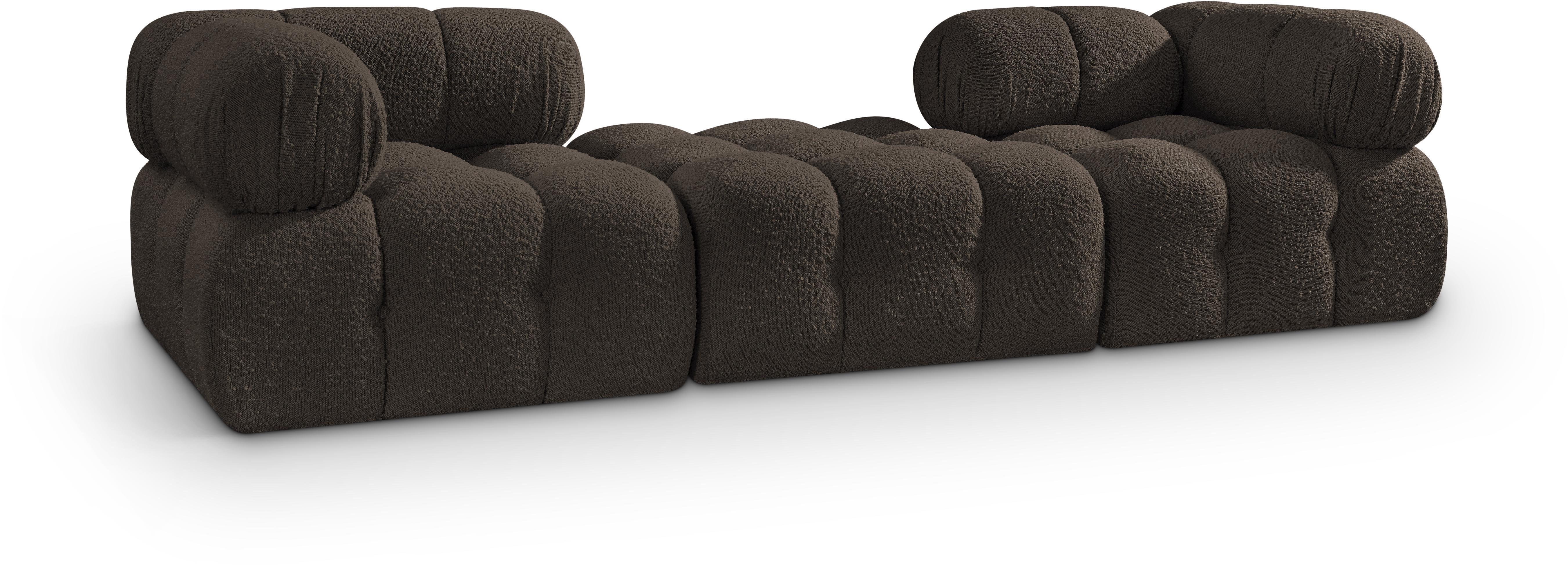 3 Pc · Boucle Fabric 102" Modular Sofa