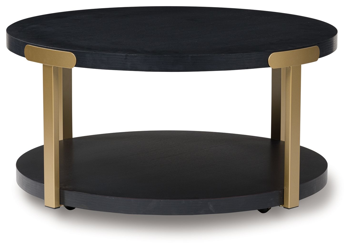 Ashley Furniture Shylore - Occasional Table Set (Set of 3) - Black / Brass Finish - Image 8