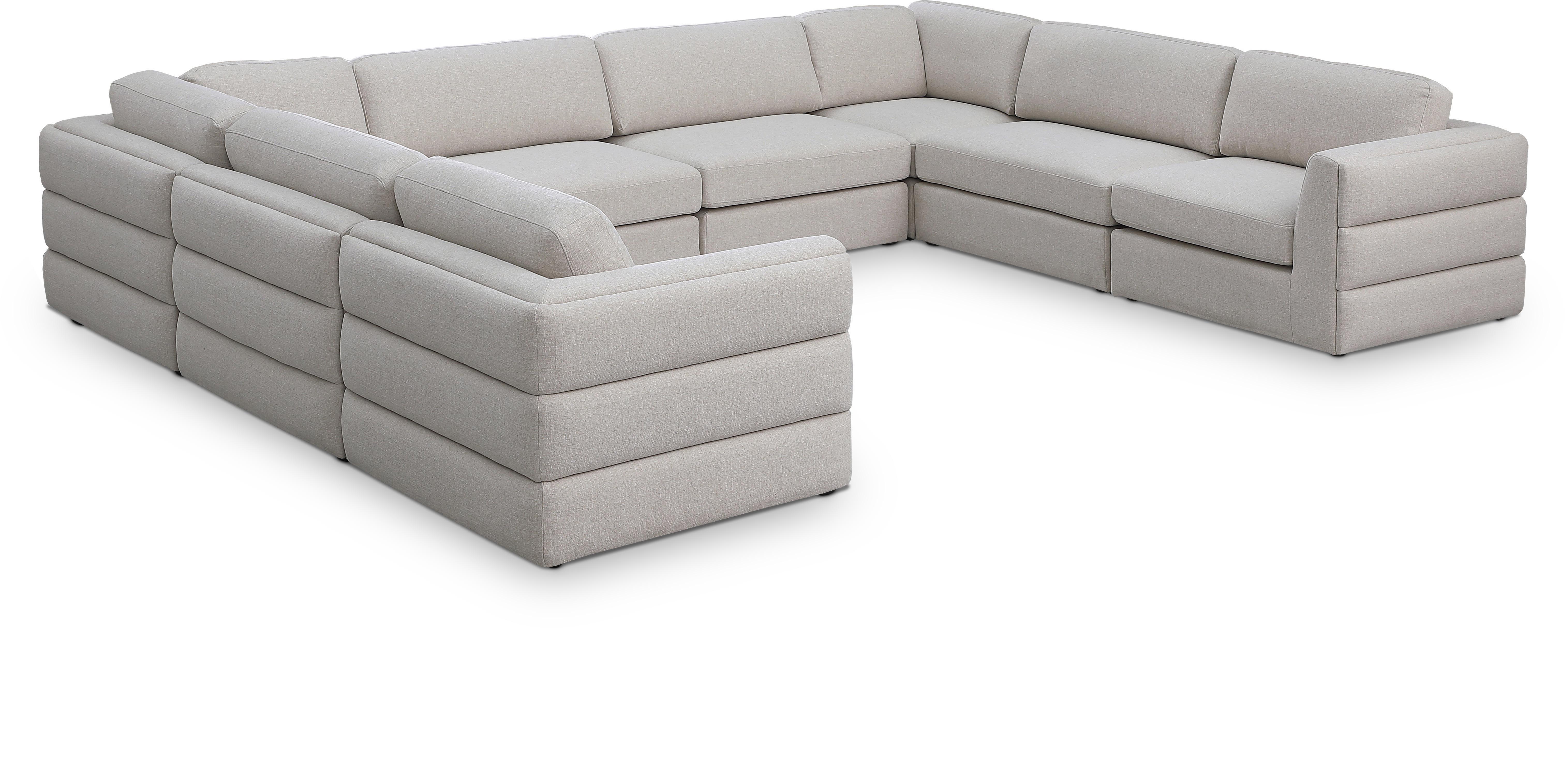 Beckham - 8 Piece Modular Sectional - Beige