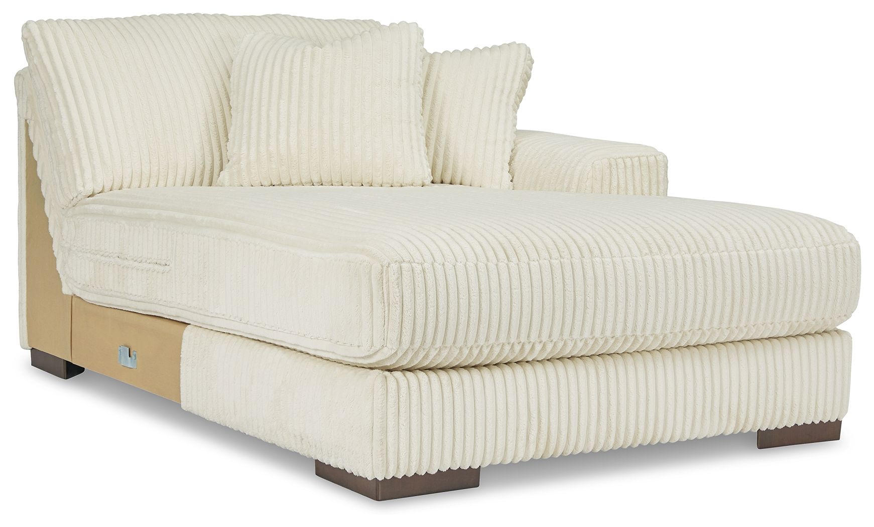 Ashley Furniture Lindyn - Super Chaise - Ivory - Image 6