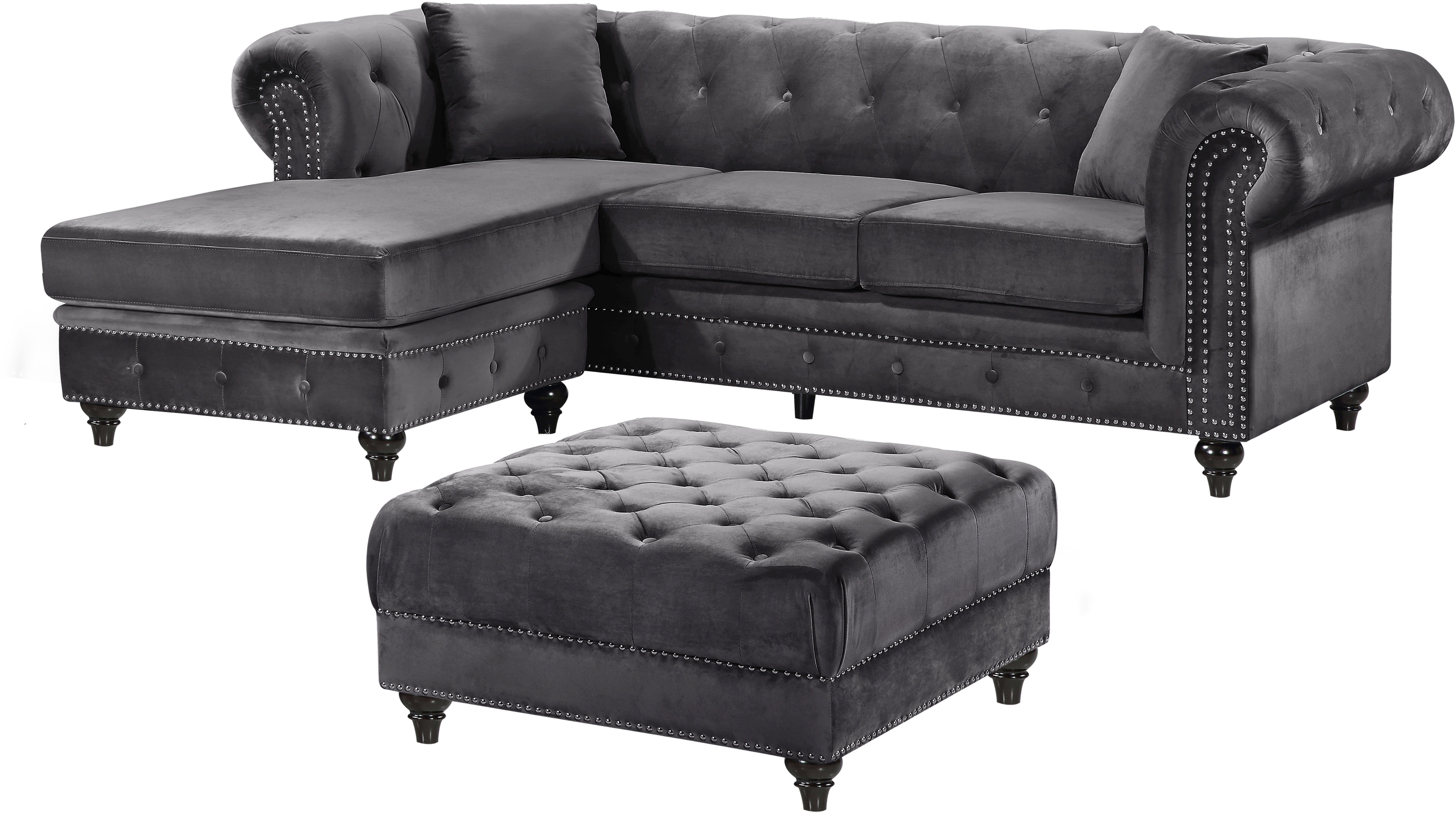Sabrina - 2 Piece Reversible Sectional - Gray