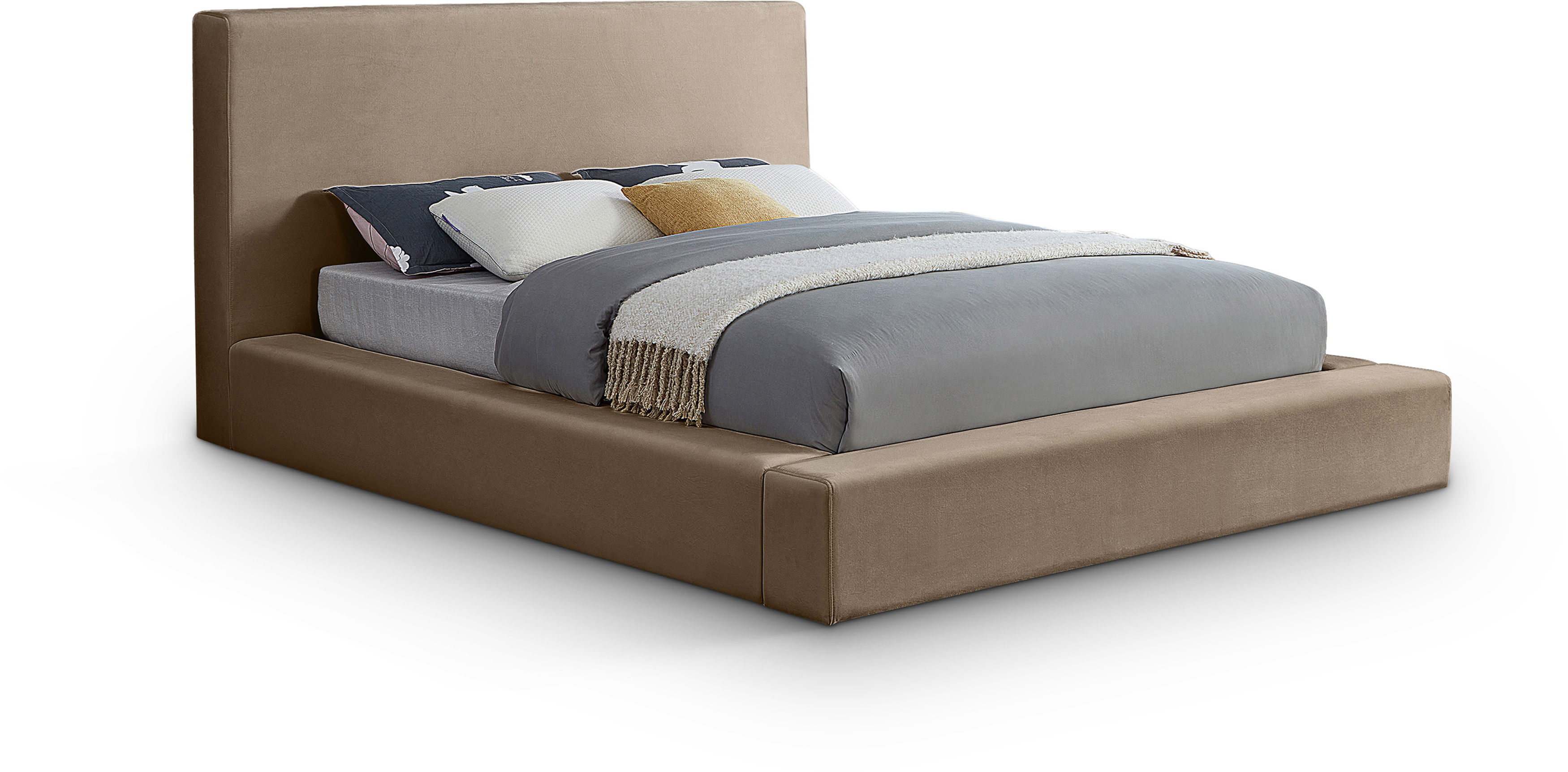 Dorian - King Bed - Taupe