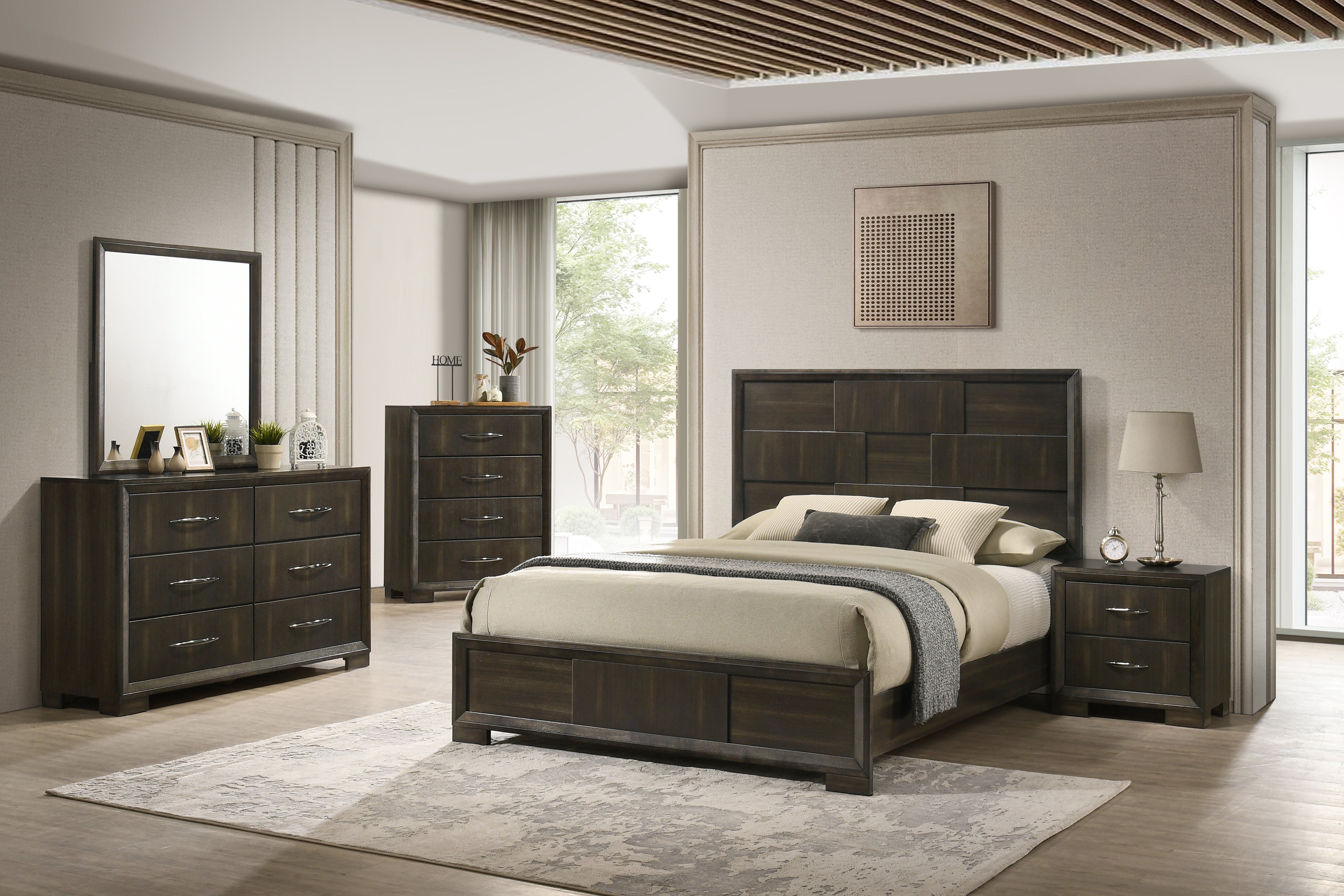 Langston - Mirror - Espresso, dark brown