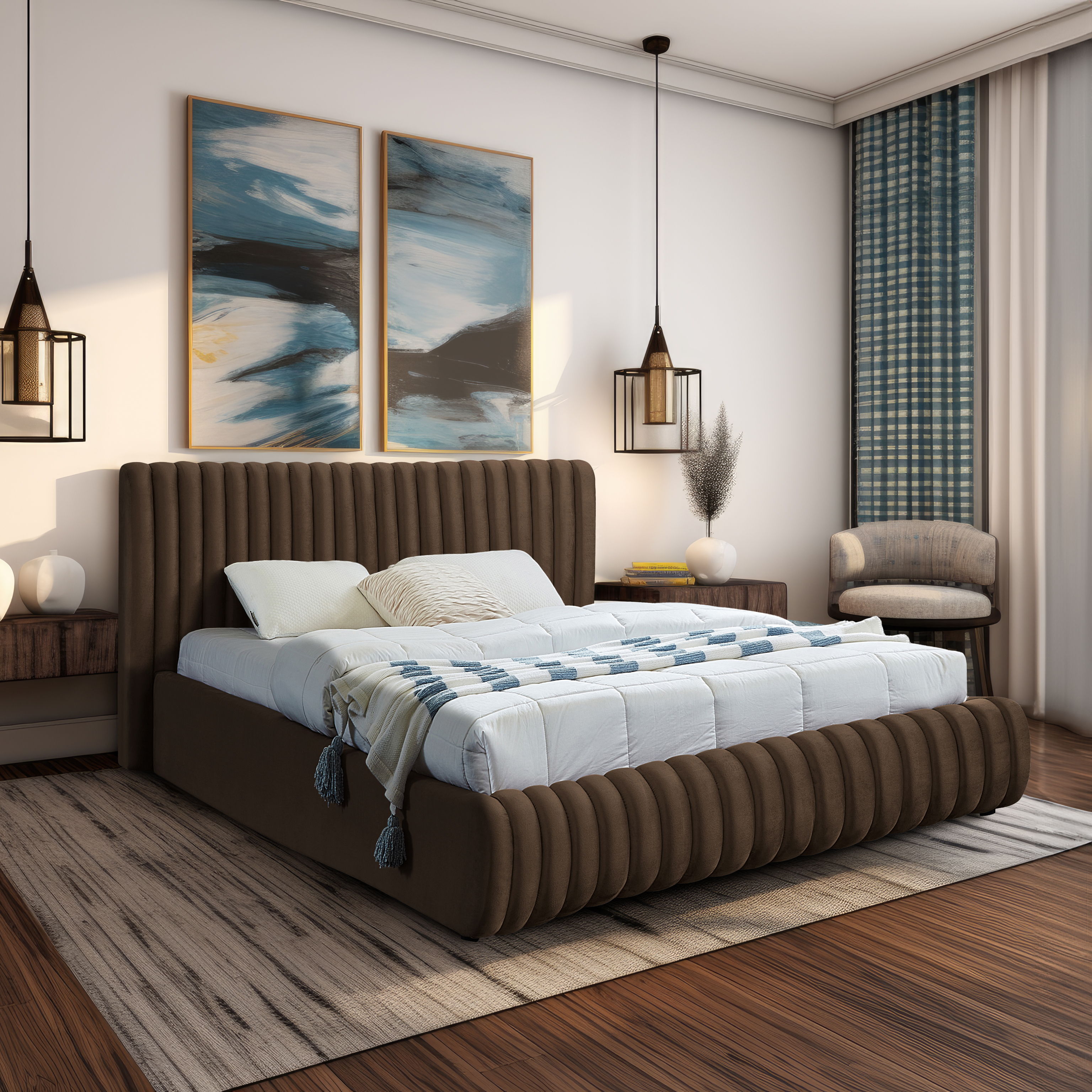 Nico - King Bed - Brown