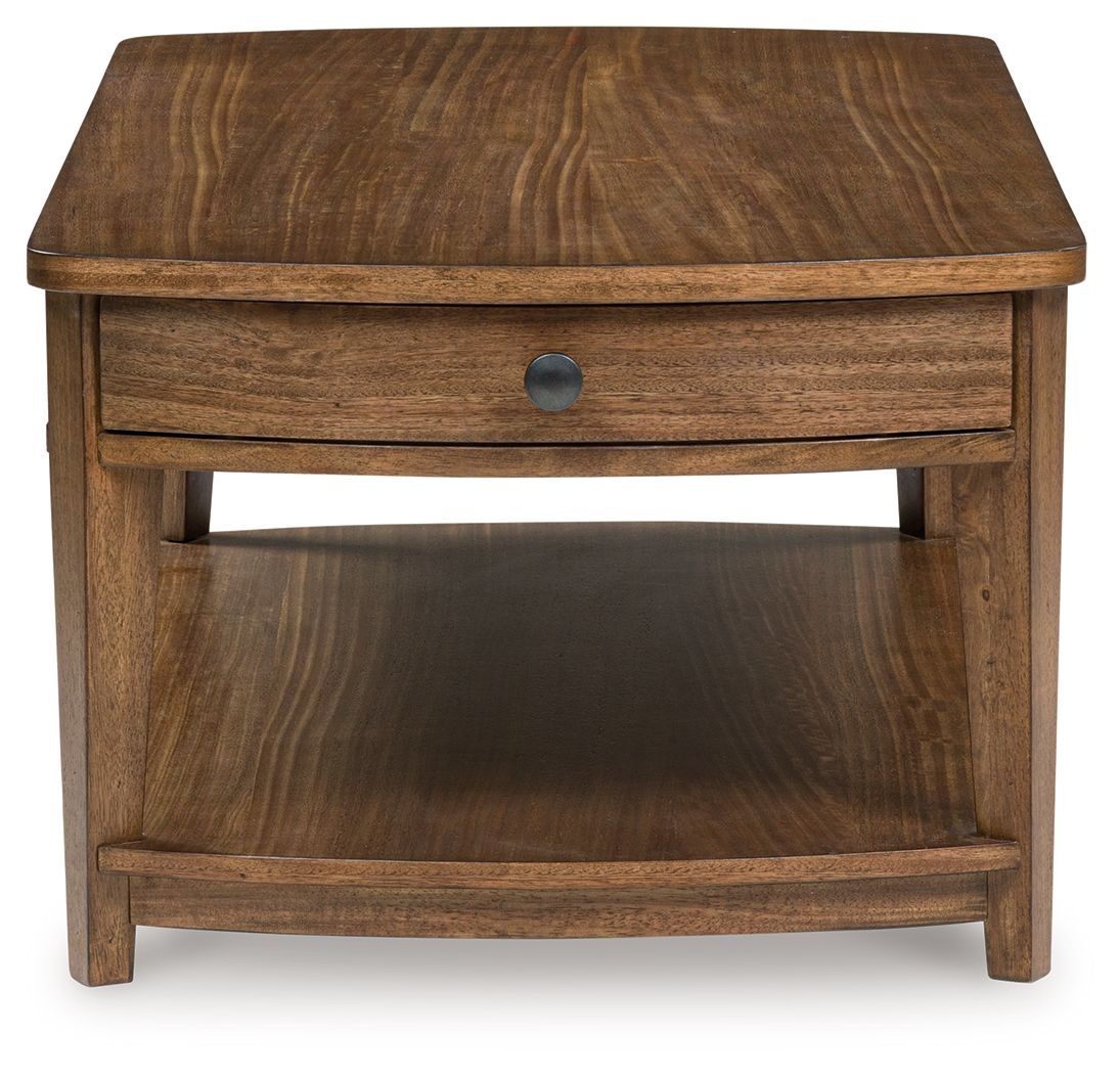 Ashley Furniture Burkbyer - Rectangular Cocktail Table - Brown - Image 5