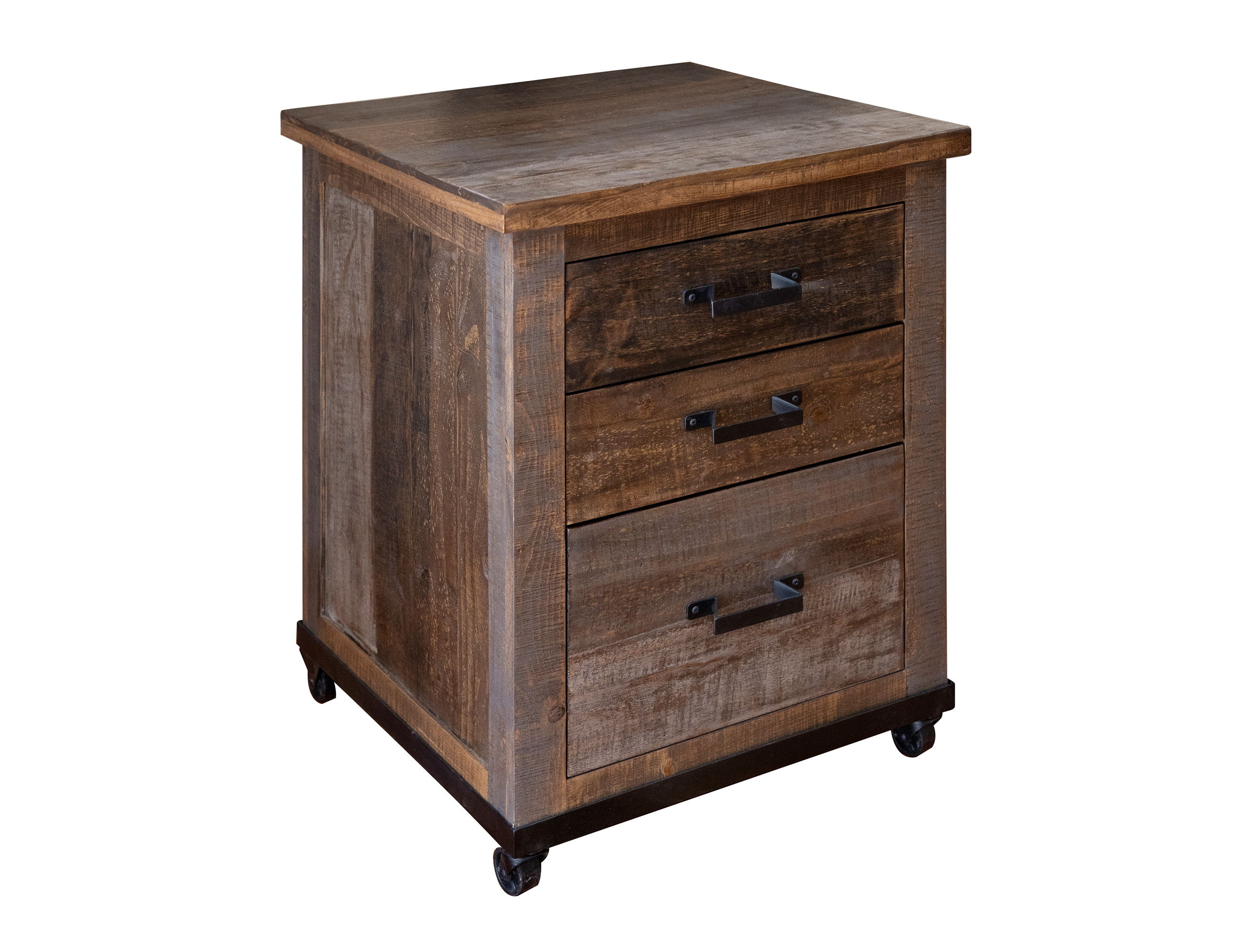 International Furniture Direct Loft Brown - File Cabinet - Two Tone Gray / Brown