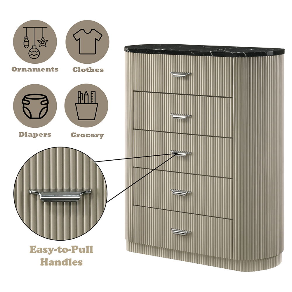 Travonte - Chest - Gray / Beige, beige, view 6