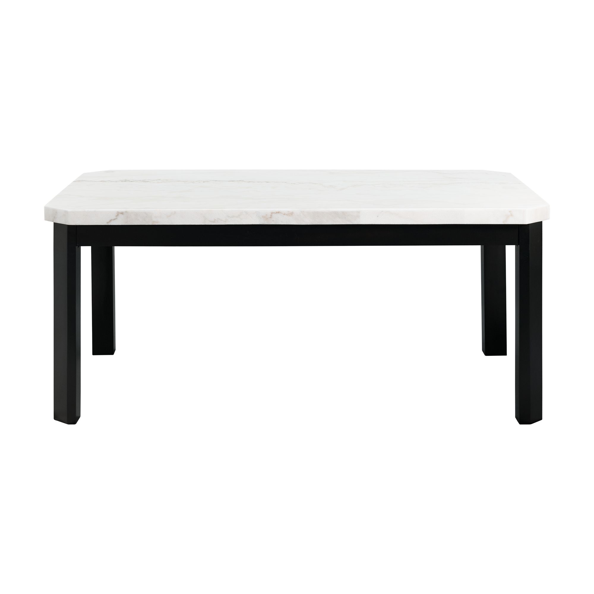 Francesca - Marble Standard Height Dining Table - White
