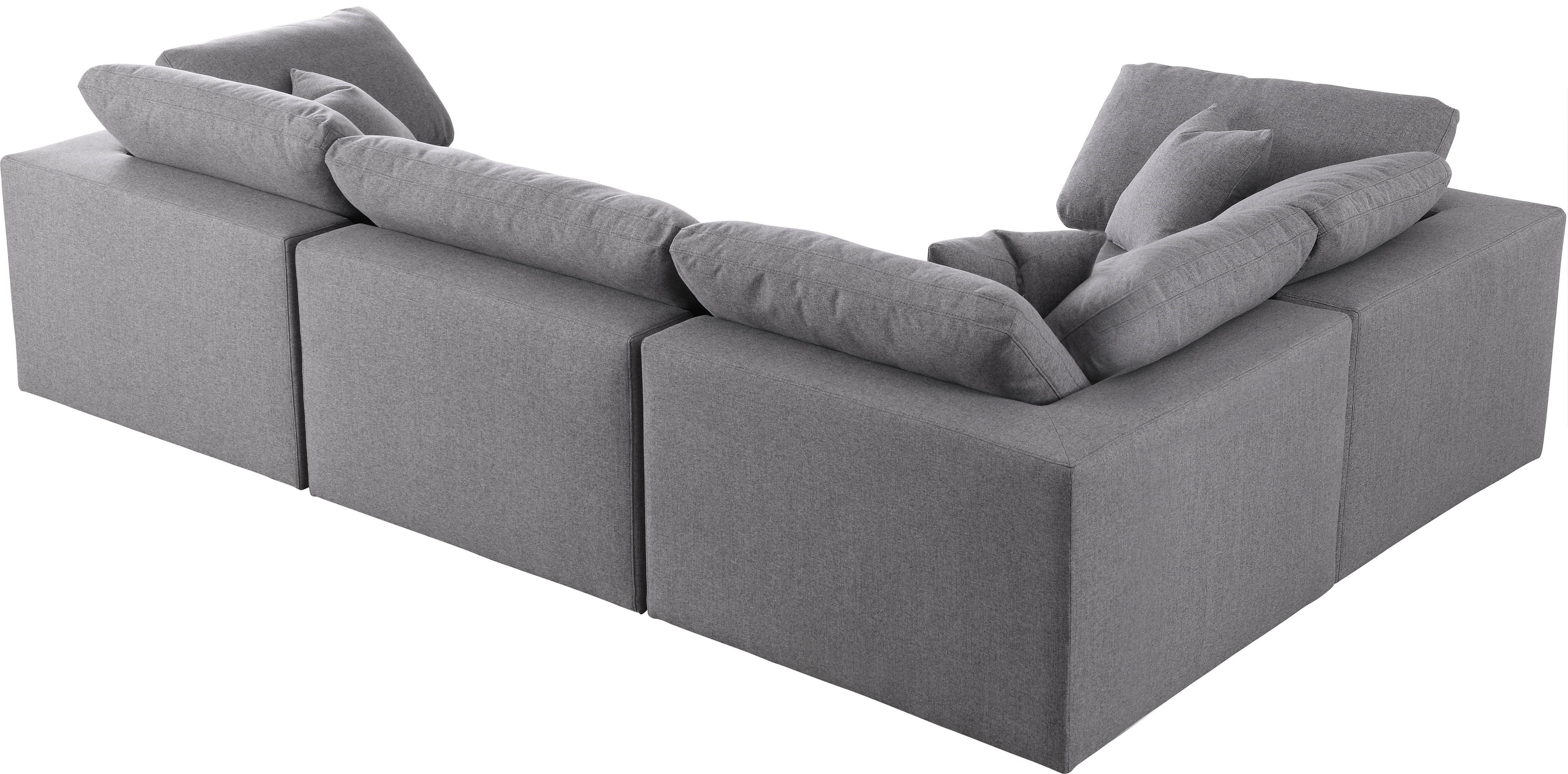 Serene - 4 Piece Modular Corner Sectional - Gray