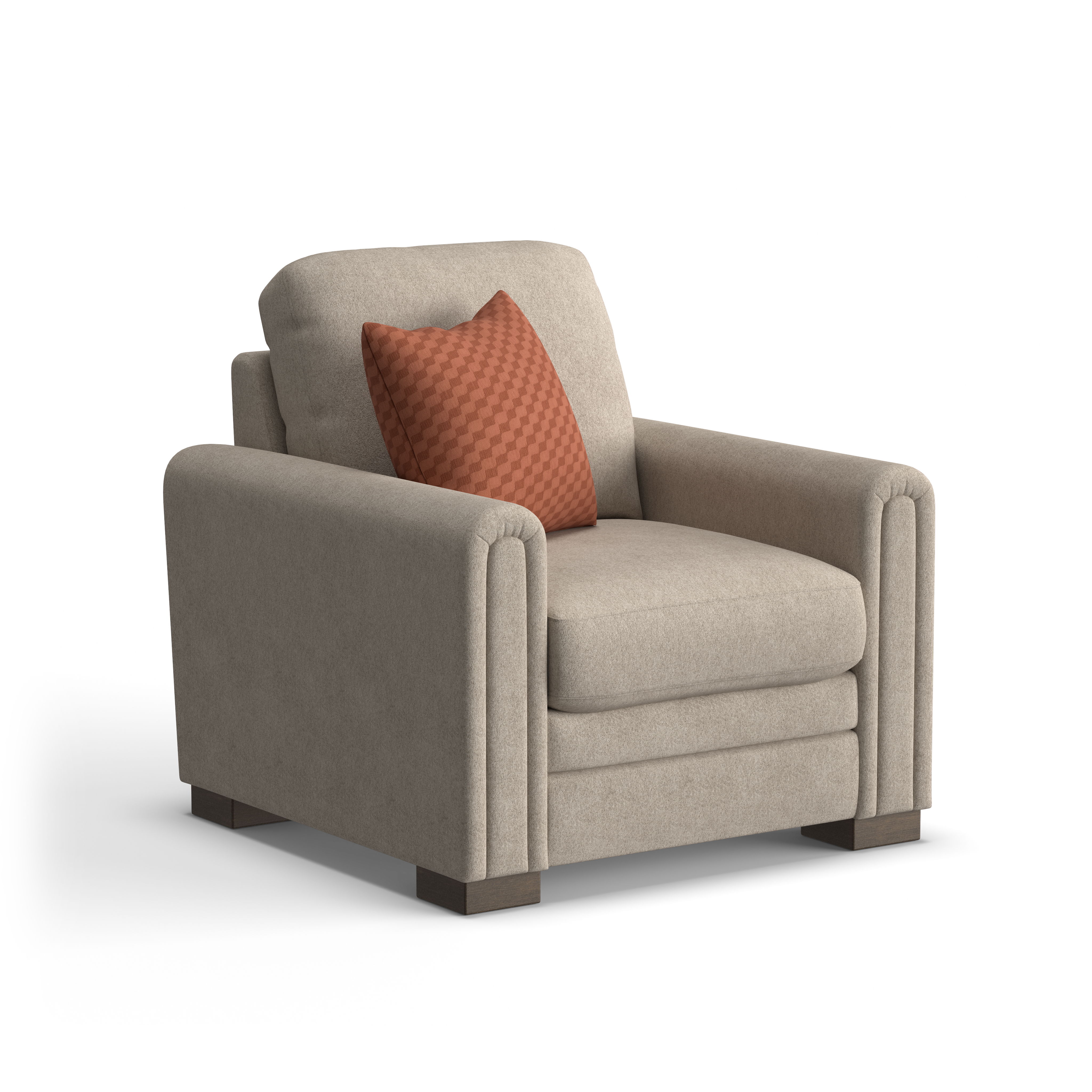 Rudy - Chair For Living Room, light brown, view 3