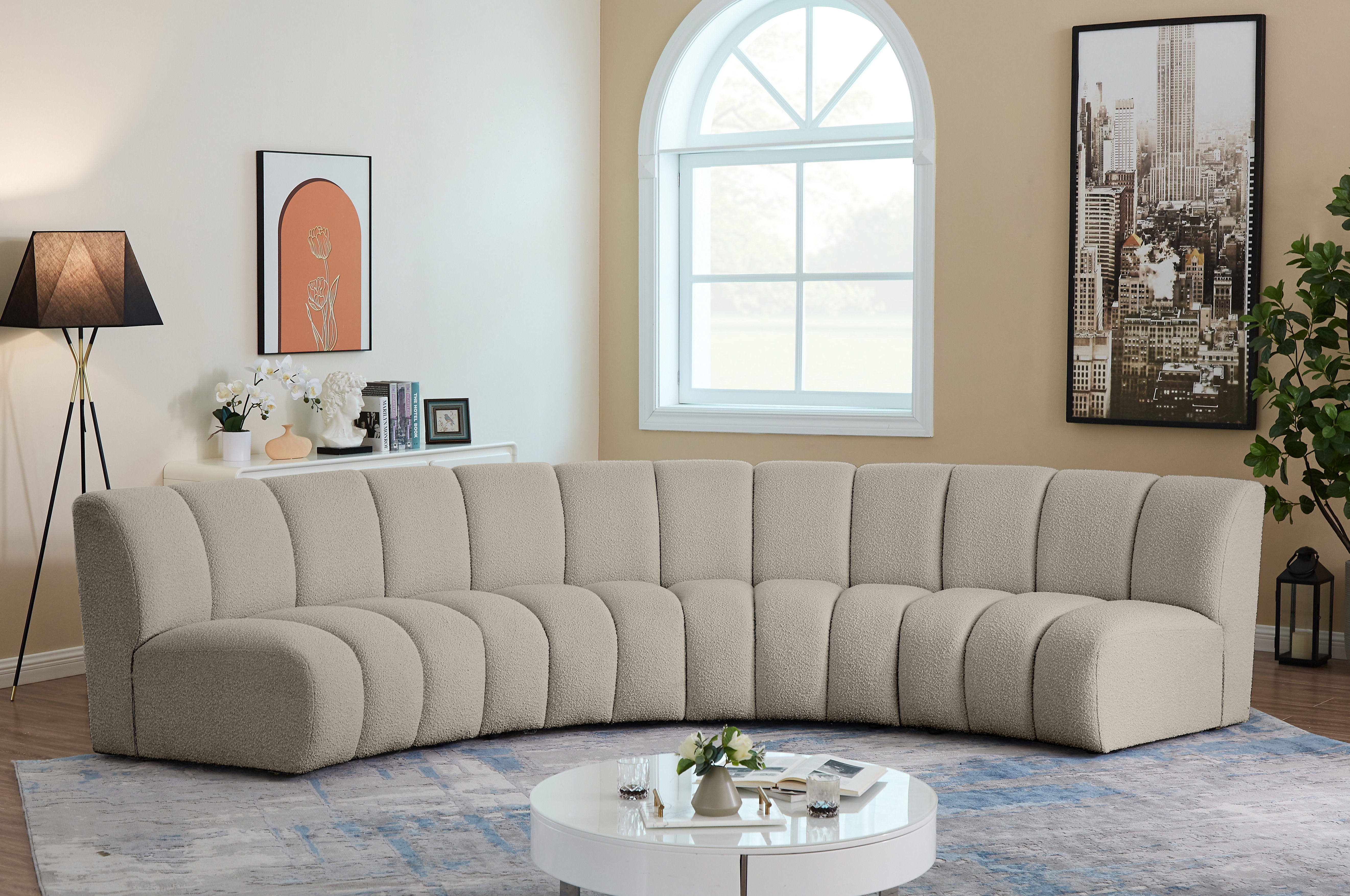 Infinity - 4 Piece Modular Sectional - Light Brown