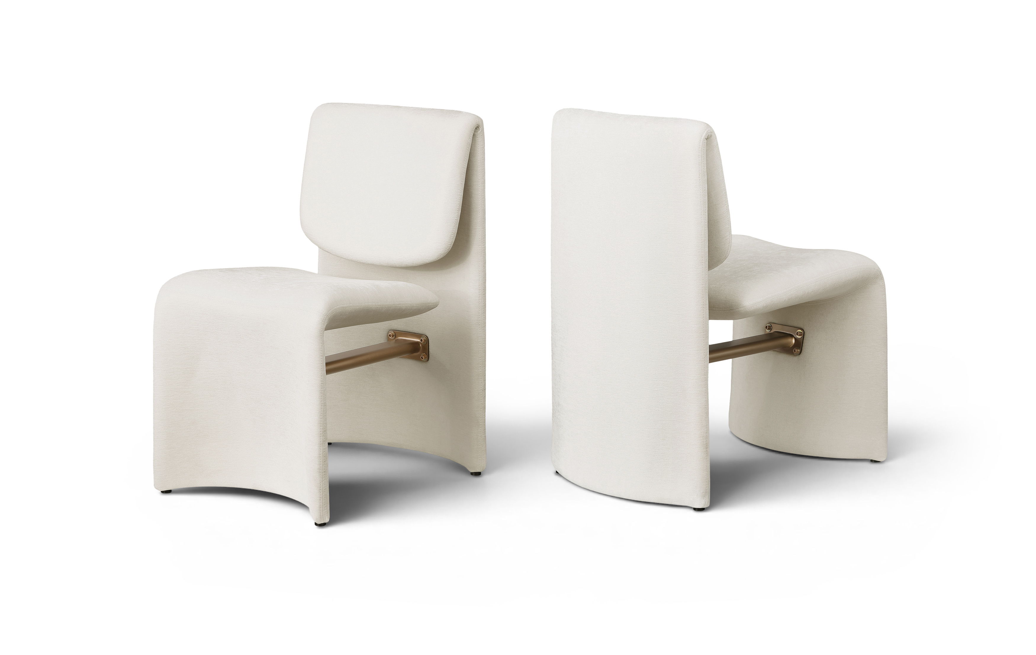 Slique - Performance Fabric Upholstered Dining Chair (Set of 2) - Cream