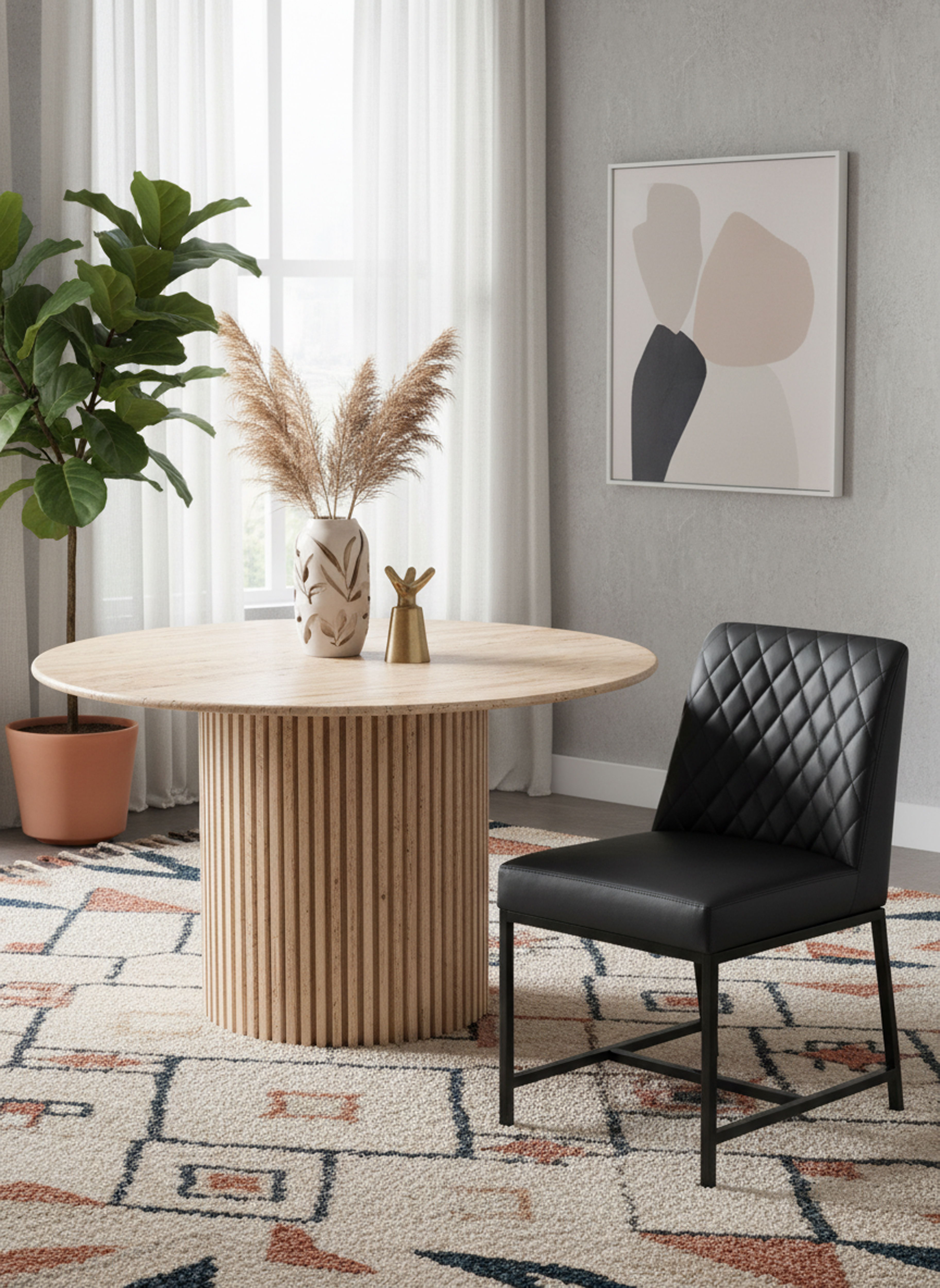 Genoa - Dining Table - Beige