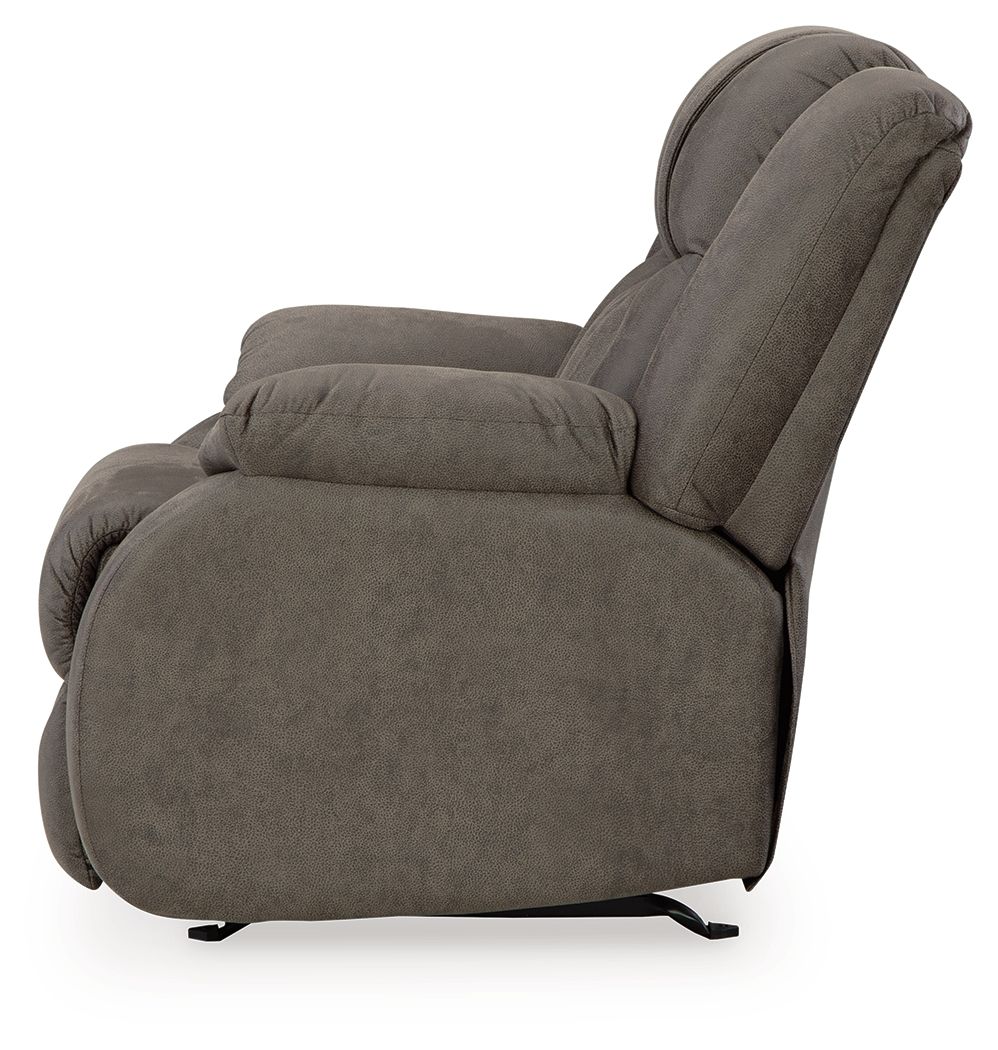 Ashley Furniture First Base - Rocker Recliner - Gunmetal - Image 7