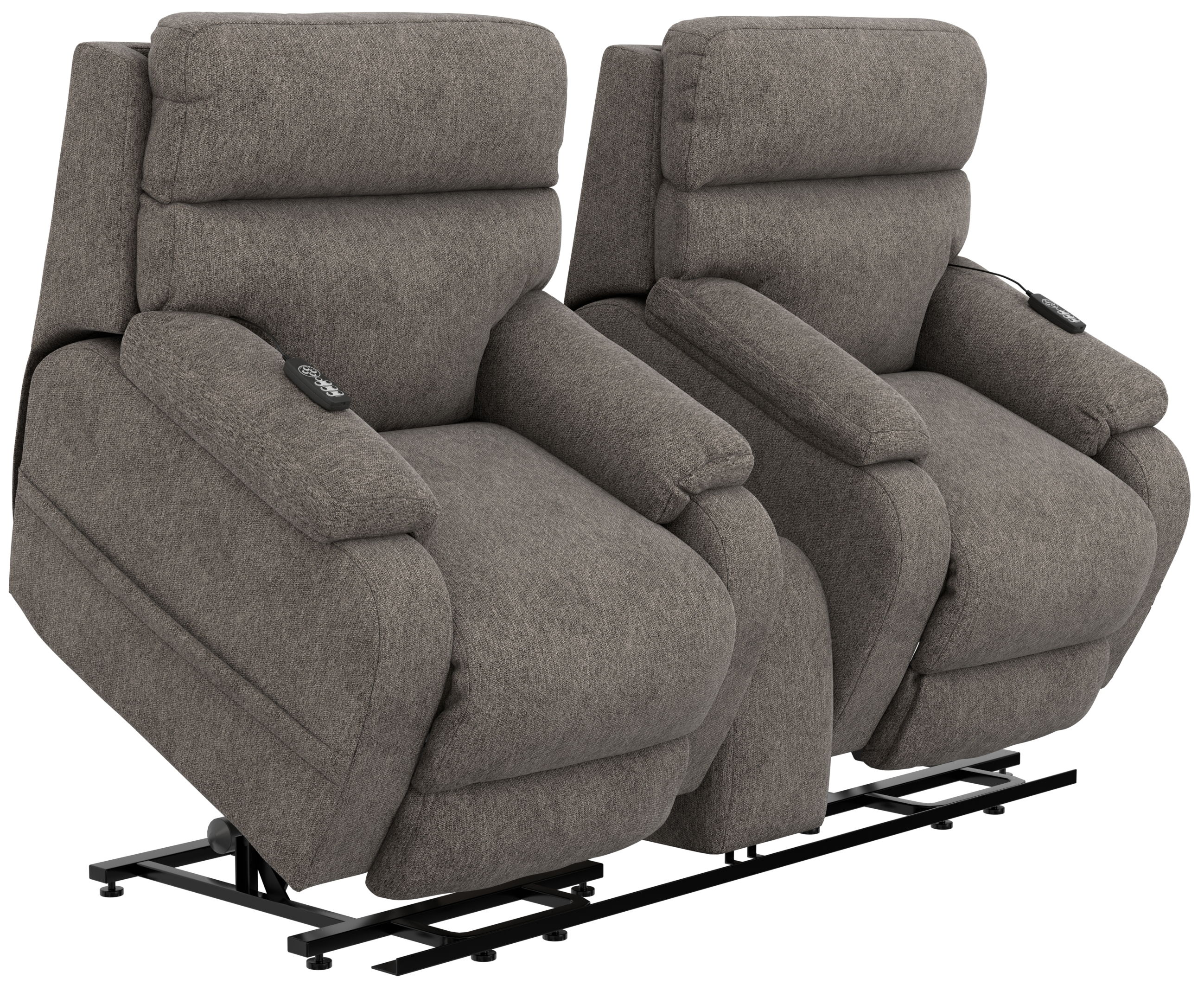 Regenerator - Dual Lift Power Headrest Console Loveseat With CR3 Heat/Massage/Lumbar/Zero Gravity - Umber