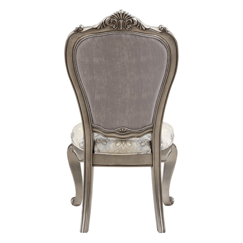 Ariadne - Side Chair (Set of 2) - Velvet & Antique Platinum, silver, view 4