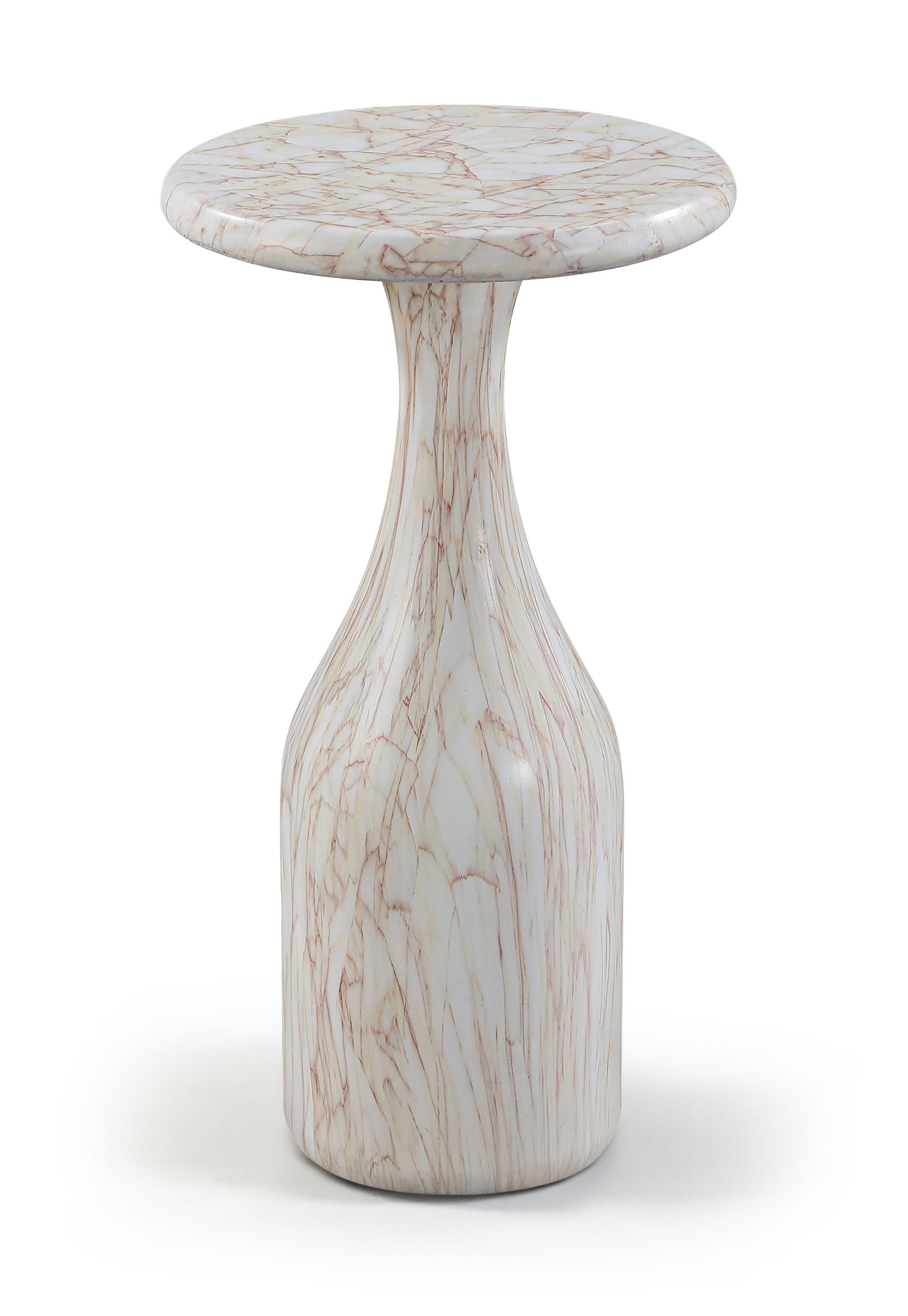 Savona - 11" Concrete Indoor/Outdoor End Table - White