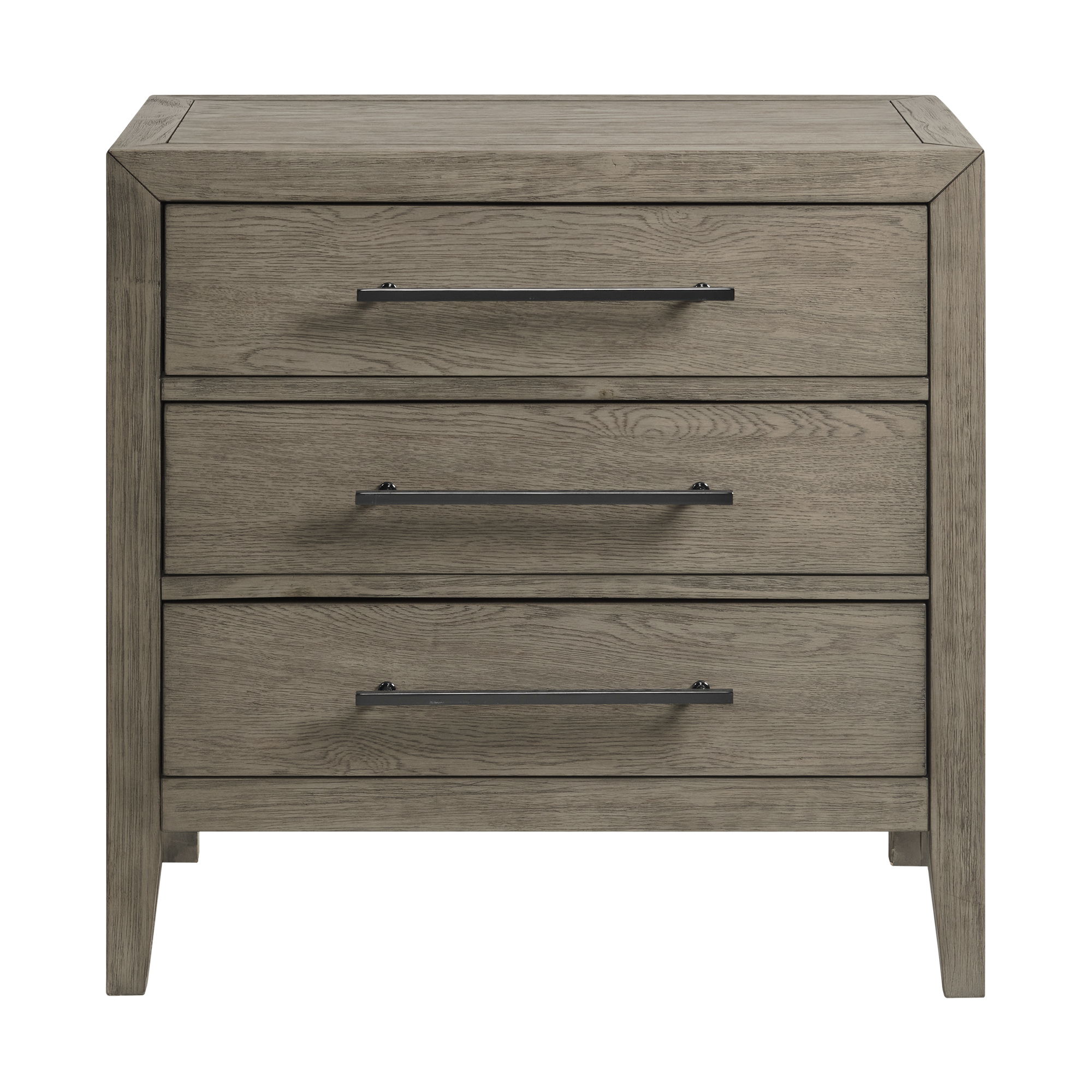 Versailles Contemporary - 3-Drawer Nightstand - Gray