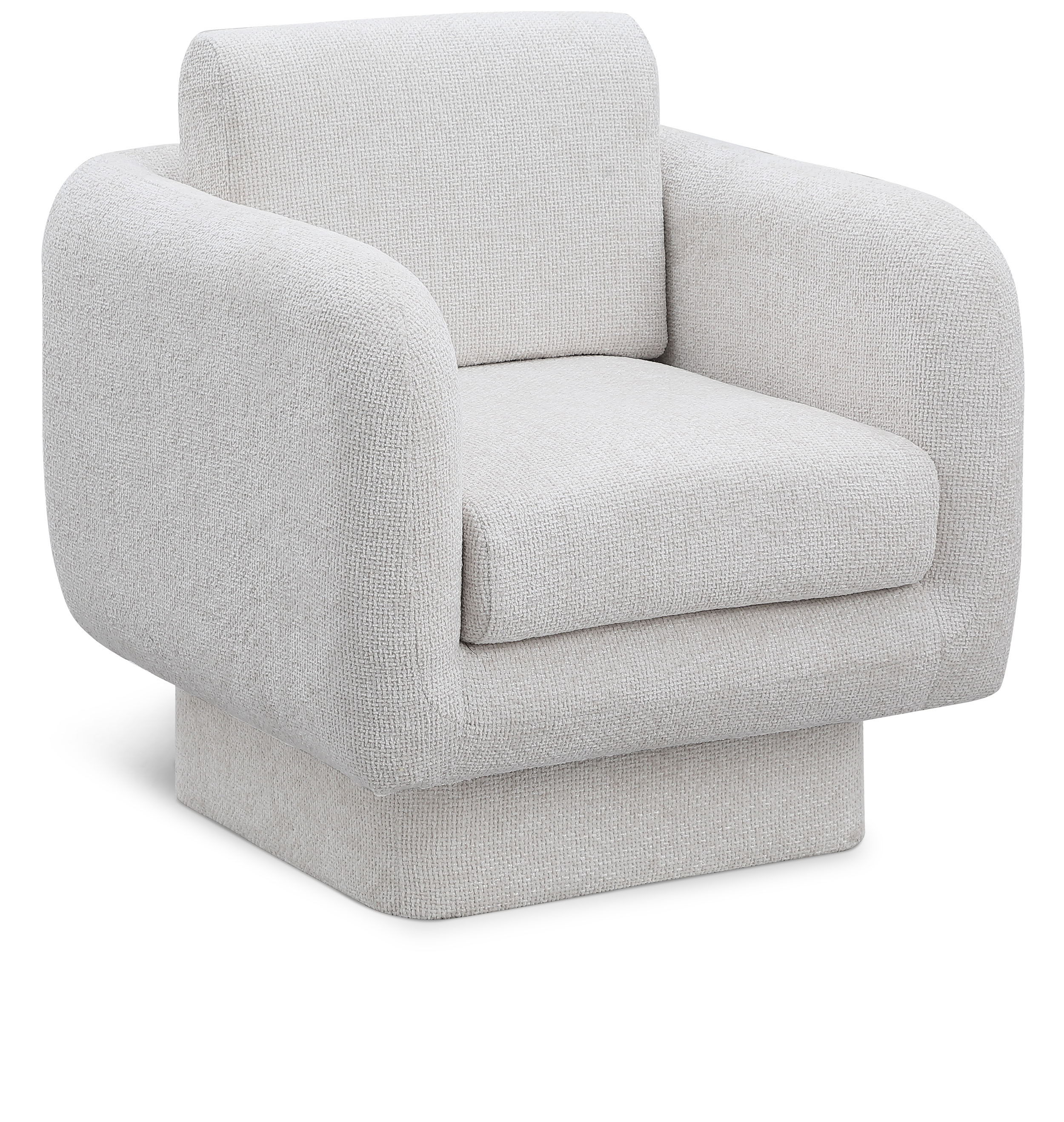 Alessandra - Swivel Accent Chair - Cream