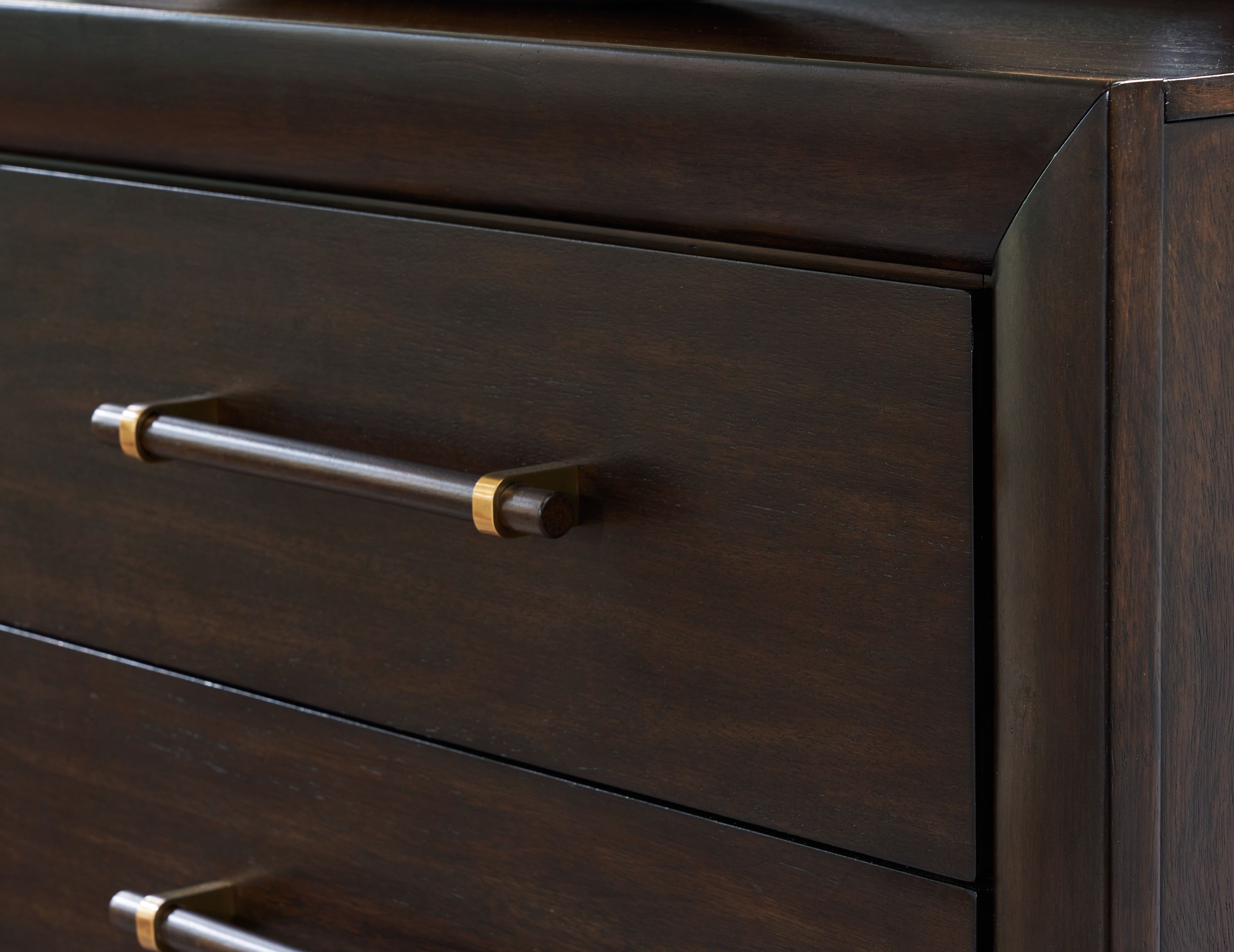 Dantenton - Dresser And Mirror - Merlot