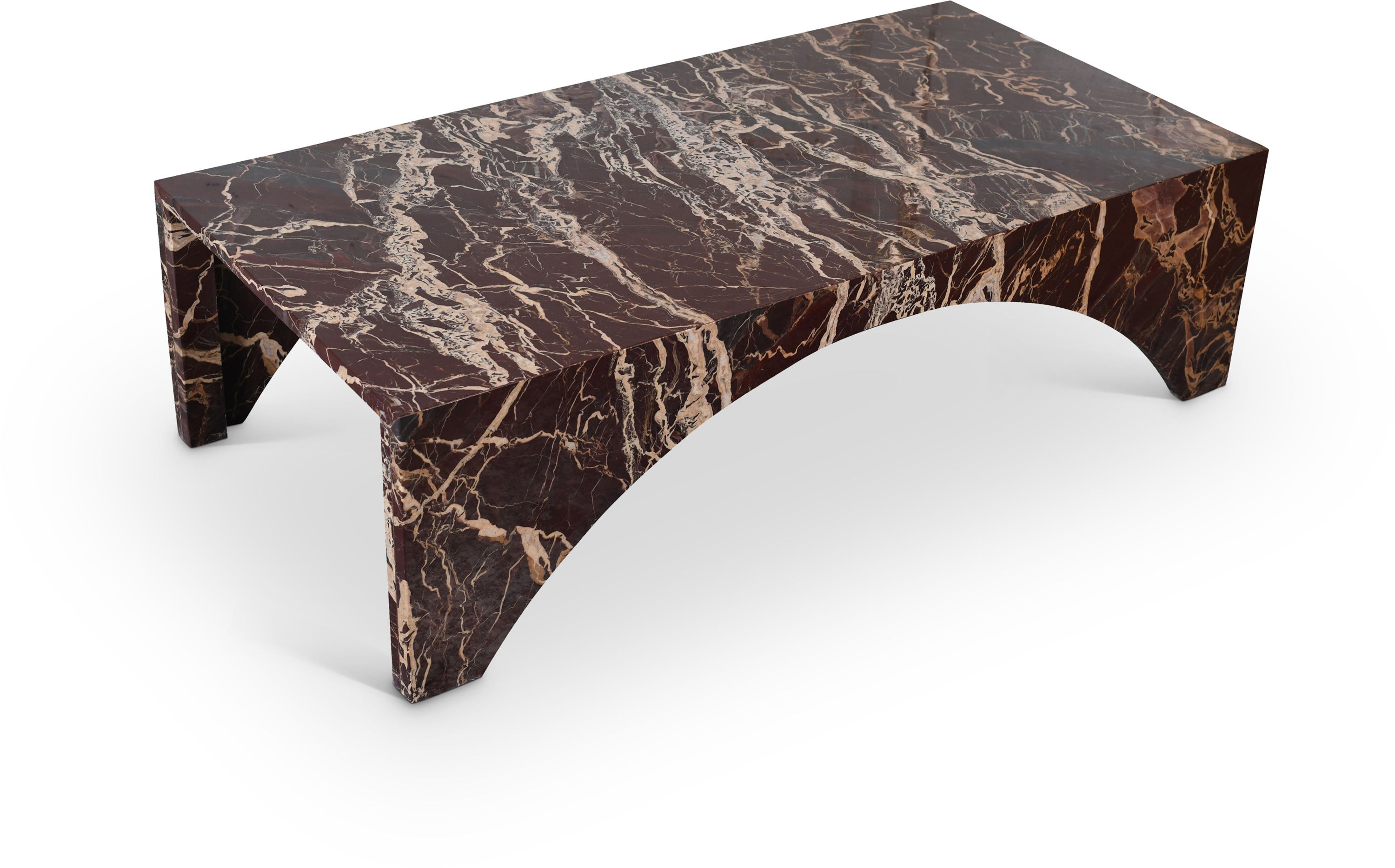 Palermo - Marble Coffee Table - Cherry