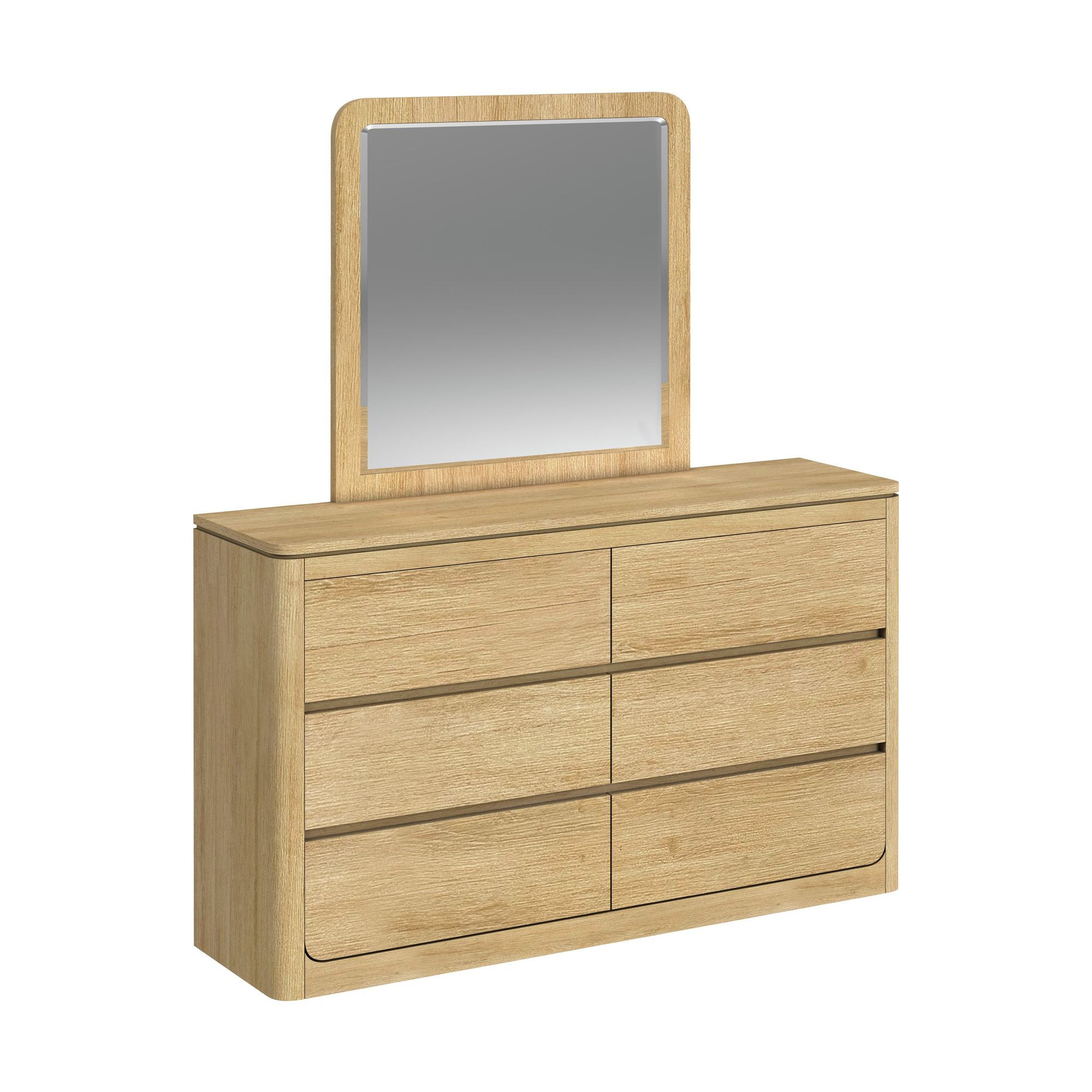 Dresser And Mirror Set