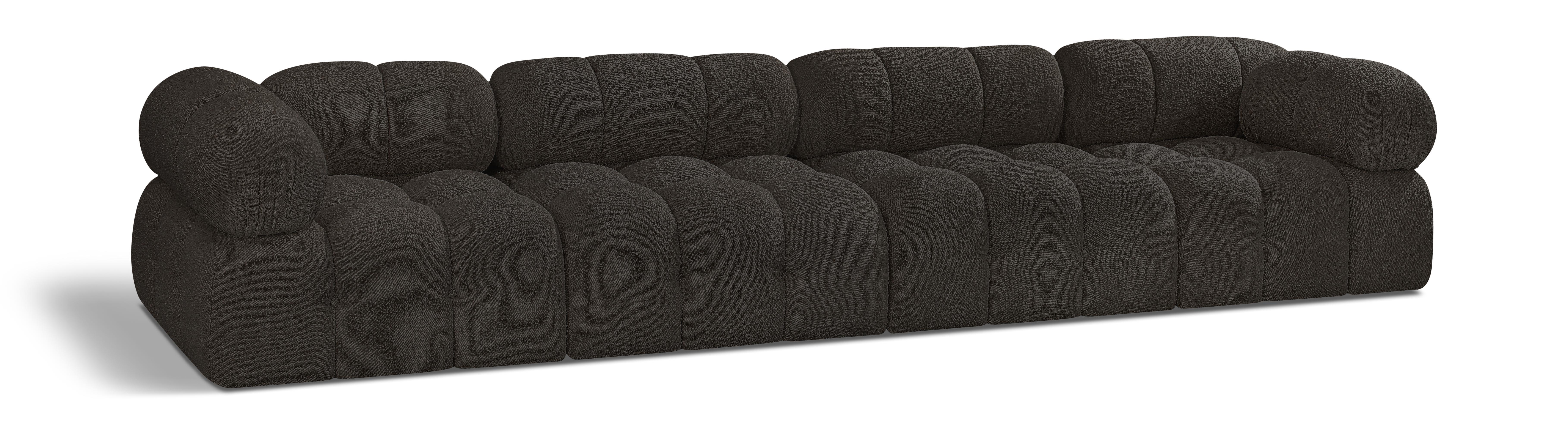 Ames - 4 Seat Modular Sofa - Brown