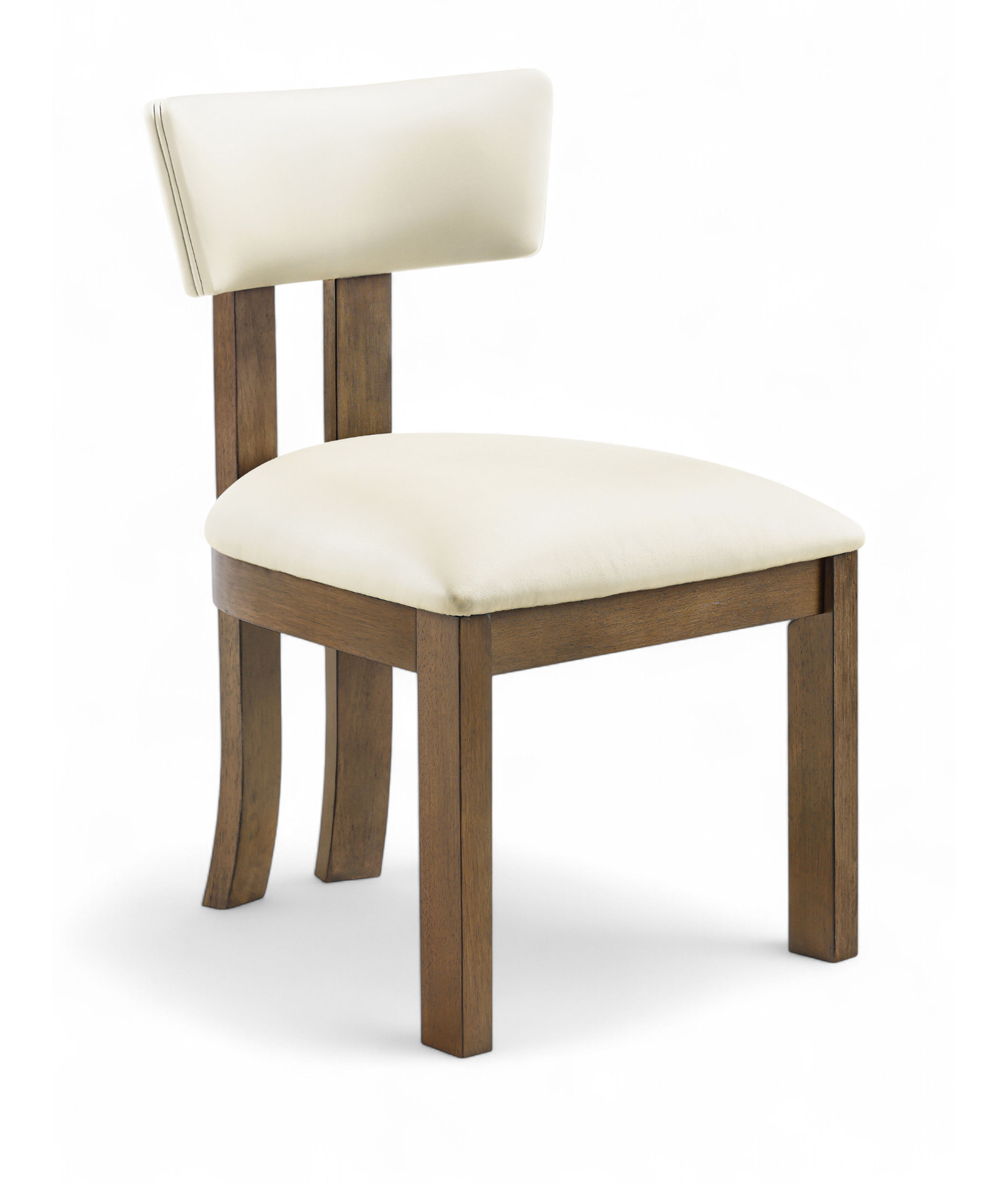 Lavrin - Vegan Leather Upholstered Dining Side Chair (Set of 2) - Cream