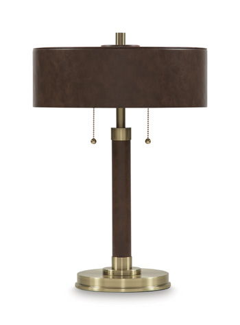 Arcmond – Metal Table Lamp – Brown / Gold Finish